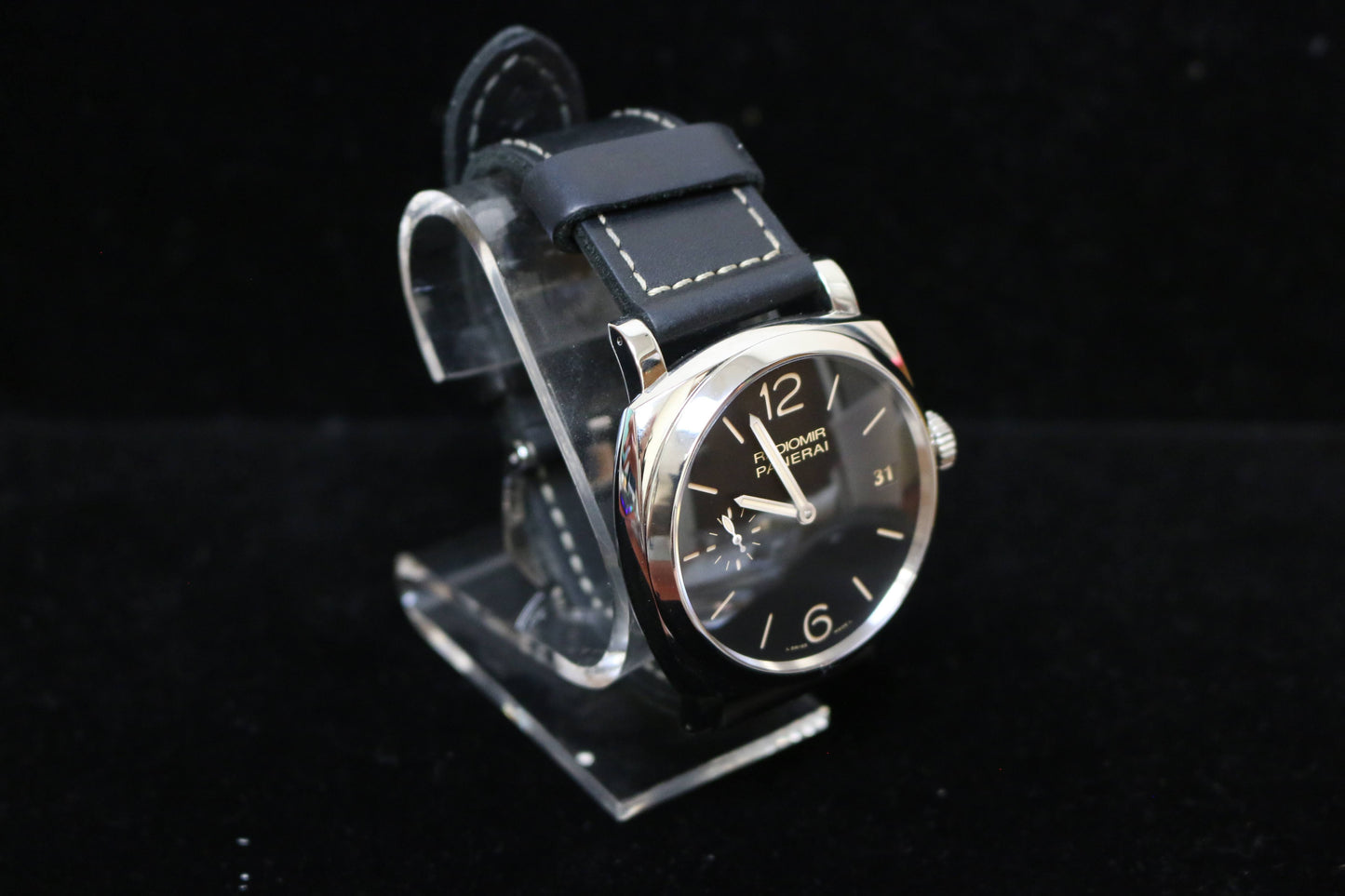 Panerai Radiomir 3 days Manual pam00514 Black Dial Leather Strap No Papers 47mm