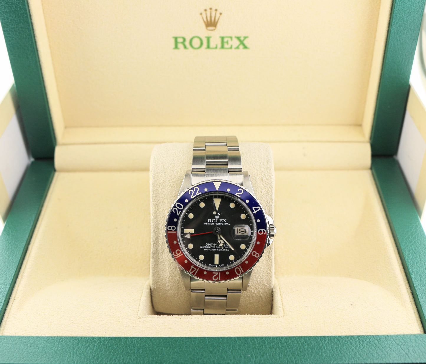 1966 Rolex Pepsi GMT-Master 1675 Black Dial SS Oyster No Papers 40mm