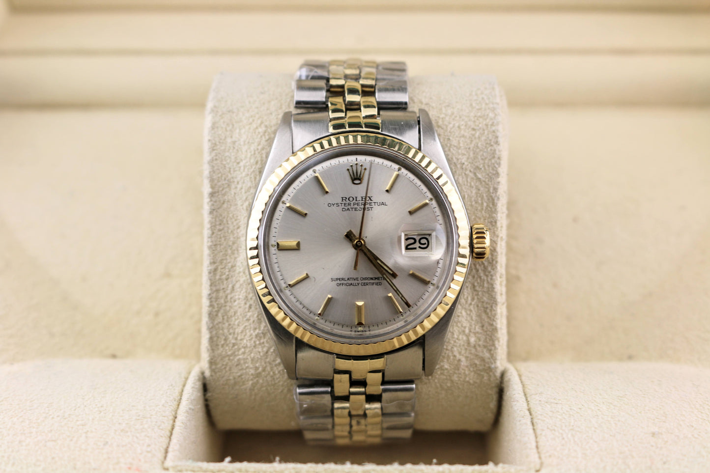 1972 Rolex Datejust 1601 Silver Dial TT Jubilee No Papers 36mm