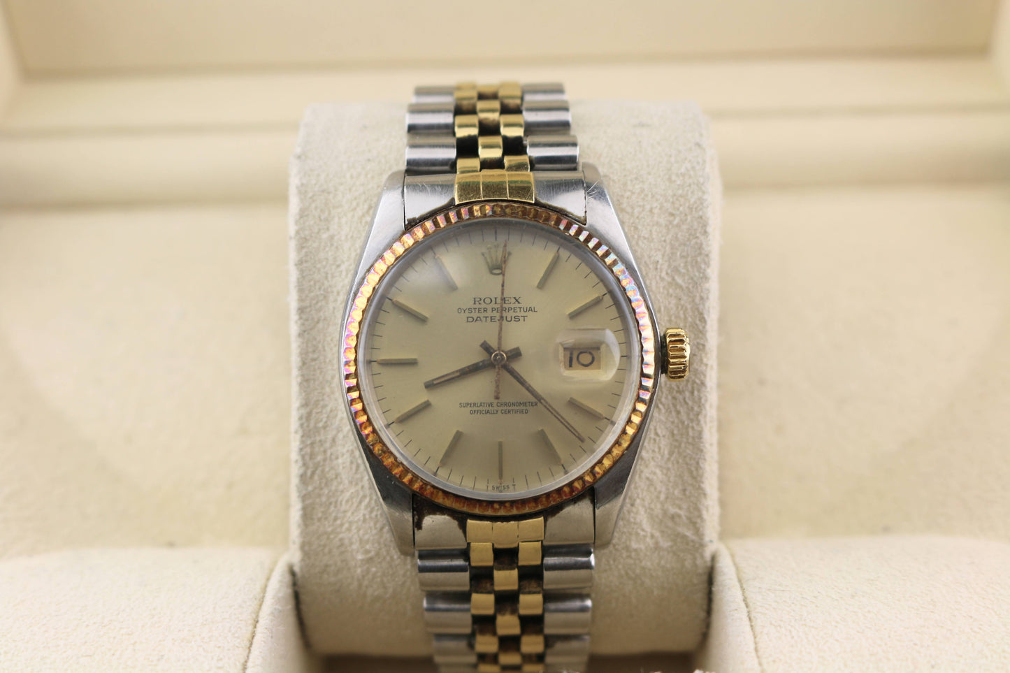 1978 Rolex Datejust 16013 Champagne Dial TT Jubilee No Papers 36mm