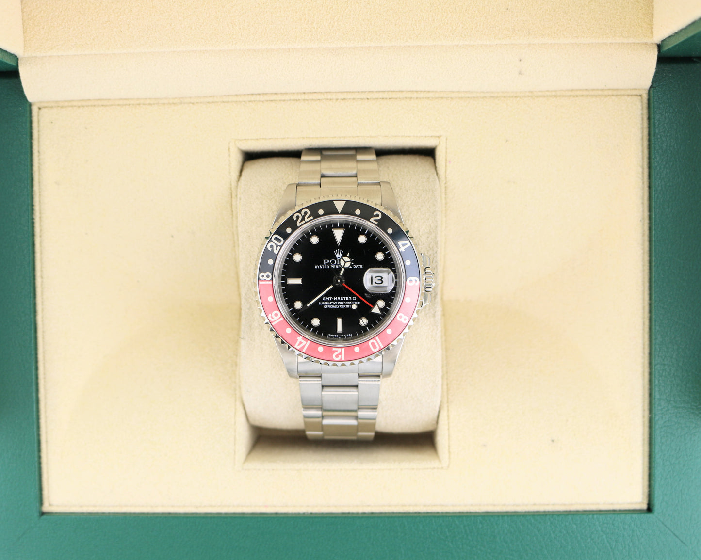 1997 Rolex Coke GMT-Master II 16710 Black Dial SS Oyster No Papers 40mm