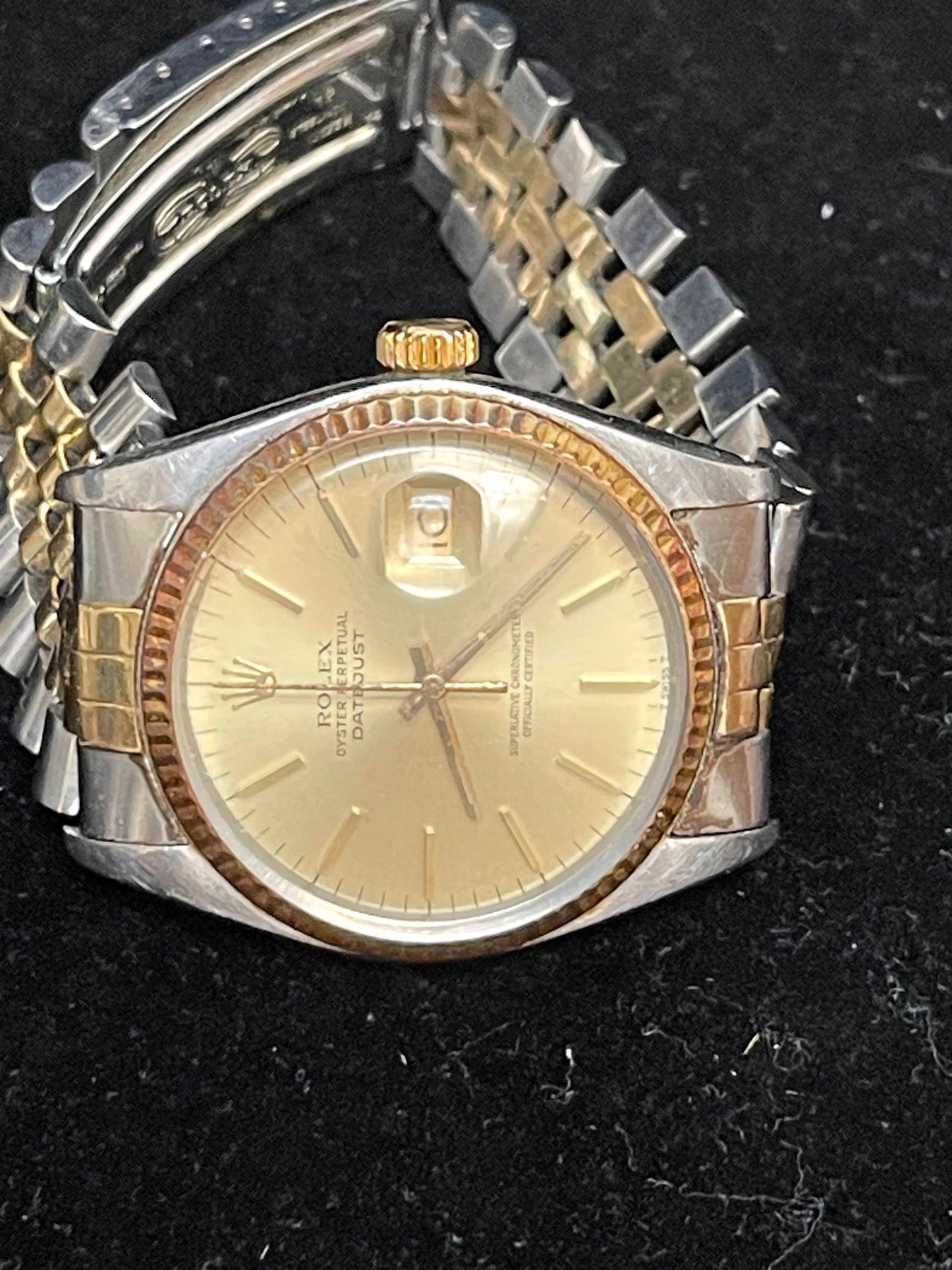 1978 Rolex Datejust 16013 Champagne Dial TT Jubilee No Papers 36mm