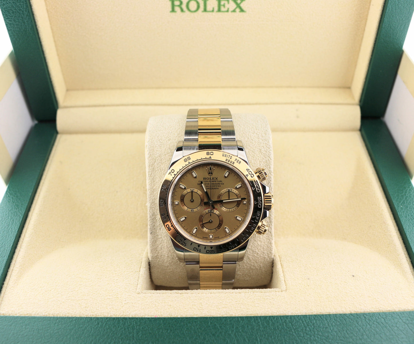 2018 Rolex Daytona 116503 Champagne Dial TT 18kt Oyster No Papers 40mm
