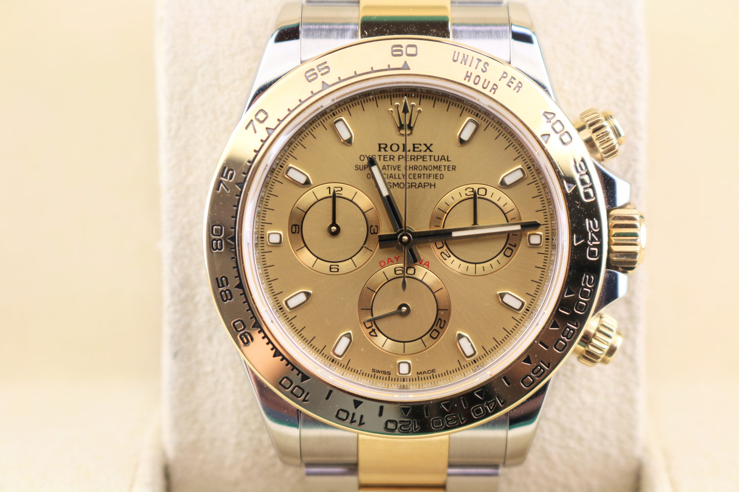 2018 Rolex Daytona 116503 Champagne Dial TT 18kt Oyster No Papers 40mm