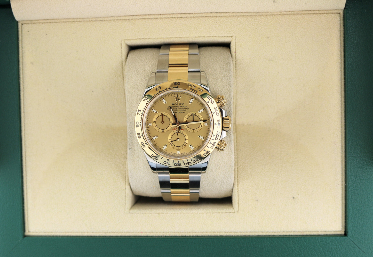 2018 Rolex Daytona 116503 Champagne Dial TT 18kt Oyster No Papers 40mm