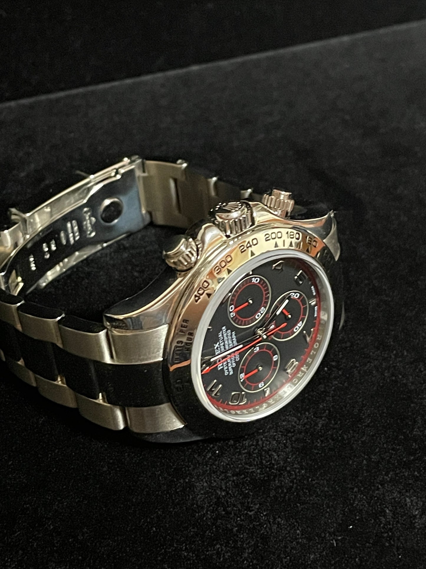 2006 Rolex Daytona 116509 Black Racing Dial White Gold 18kt Oyster No Paper 40mm