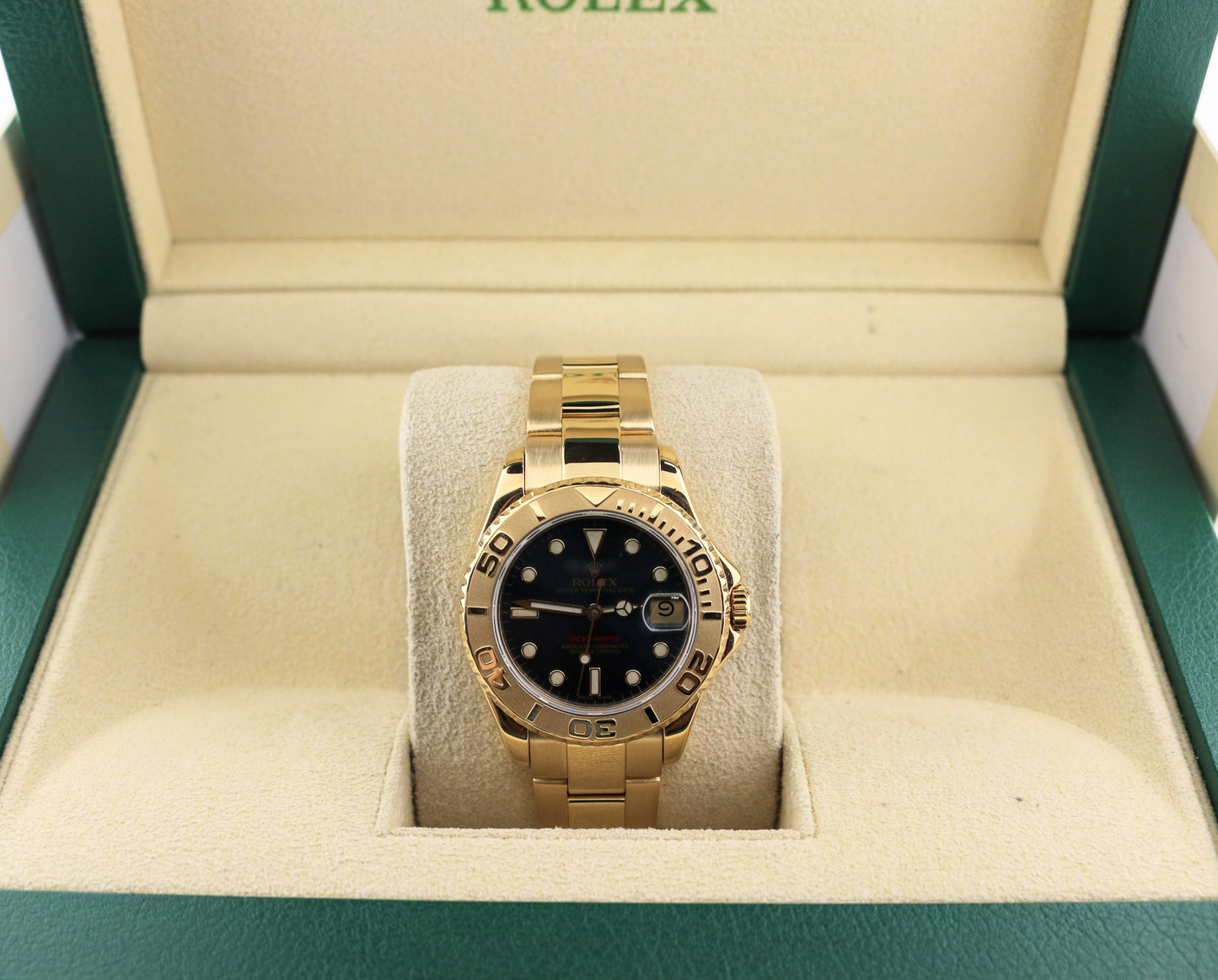 1995 Rolex Yacht-Master 68628 Blue Dial 18kt Yellow Gold Oyster No Papers 35mm