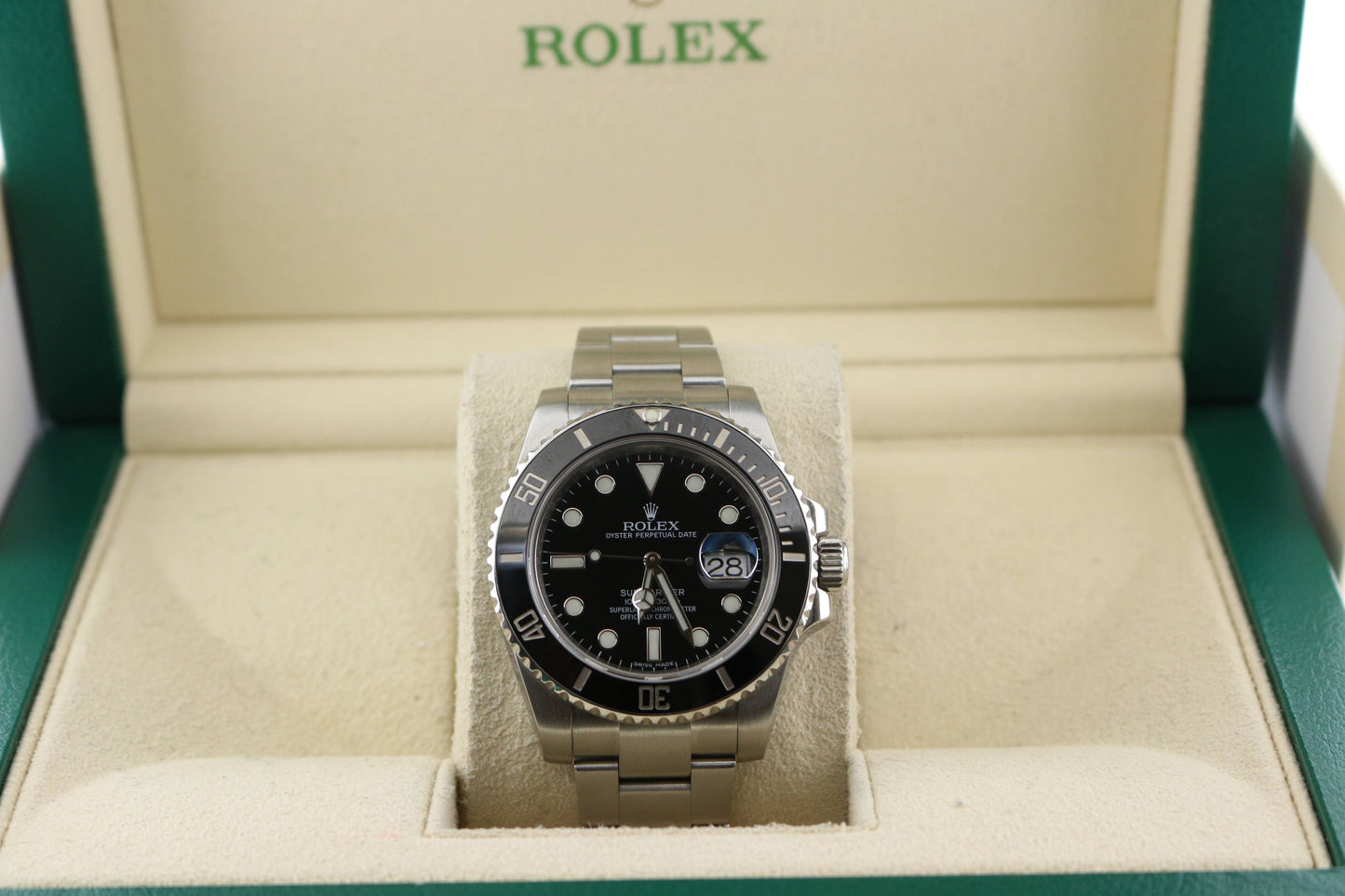 2015 Rolex Submariner 116610 Ceramic Black Dial SS Oyster No Papers 40mm