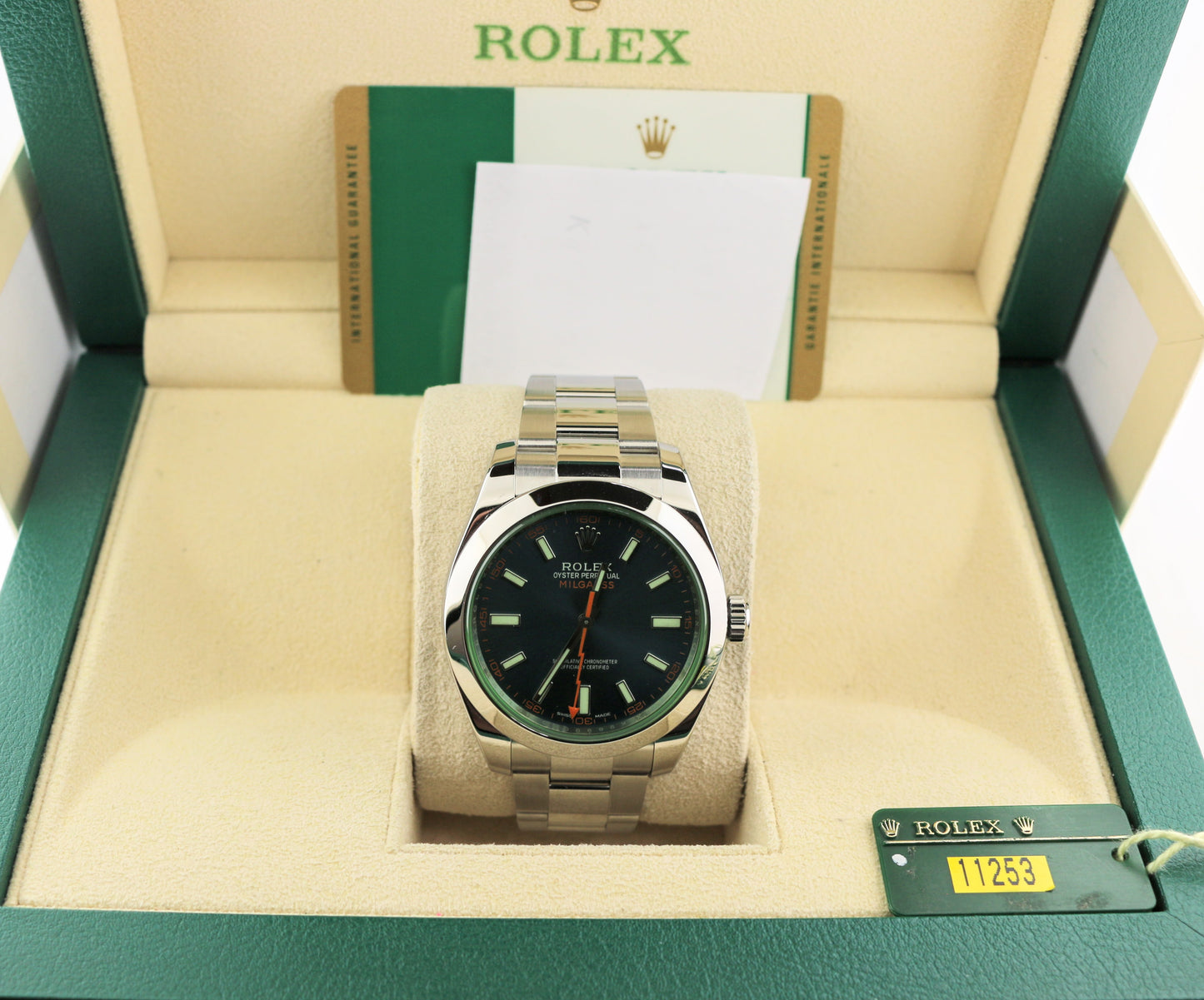 2022 Rolex Milgauss 116400GV Blue Dial SS Oyster With Papers 40mm