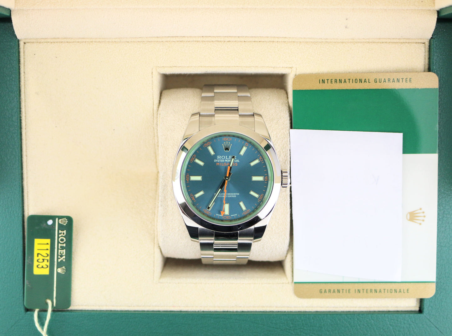 2022 Rolex Milgauss 116400GV Blue Dial SS Oyster With Papers 40mm