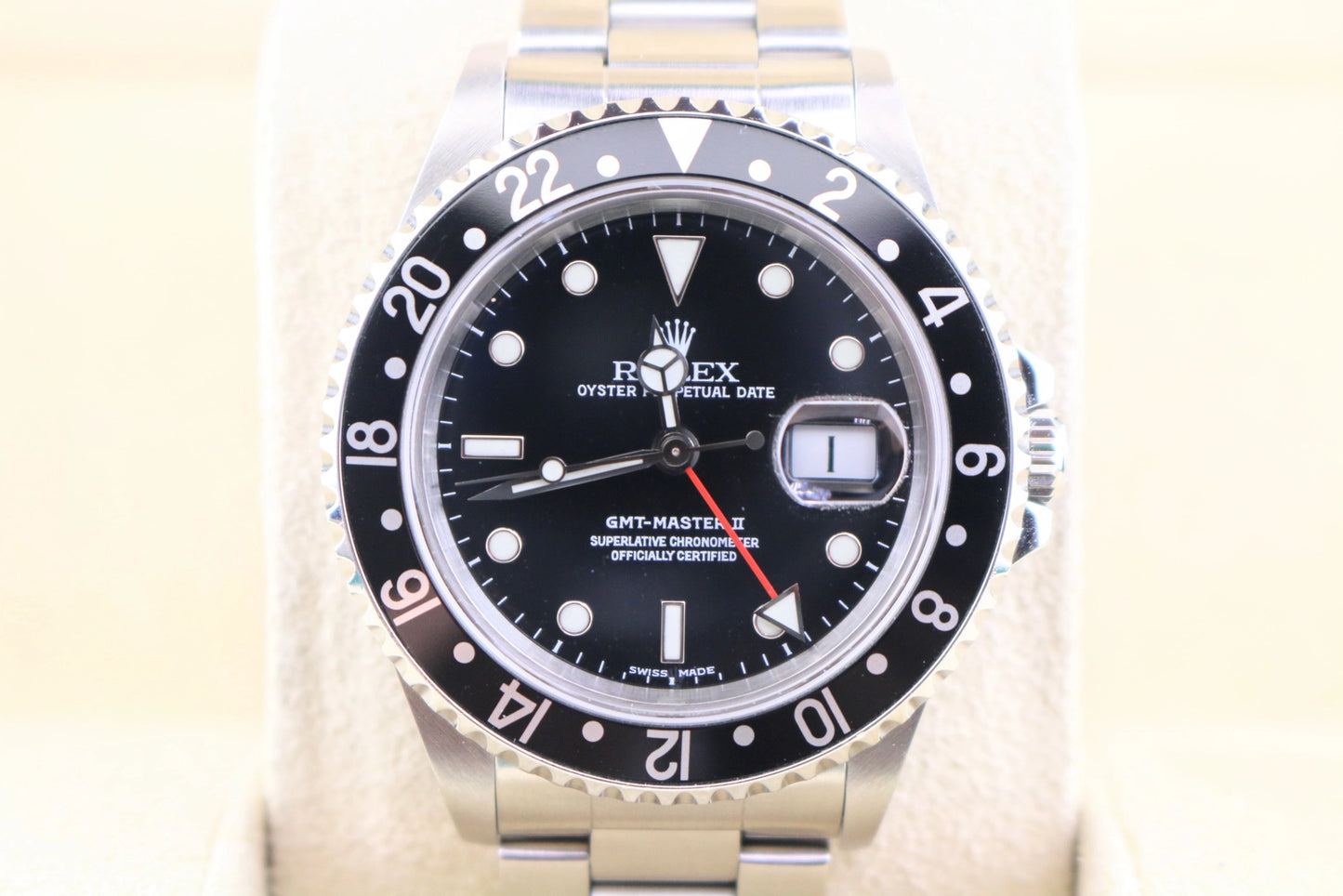 1999 Rolex GMT-Master II 16710 Black Dial SS Oyster No Papers 40mm