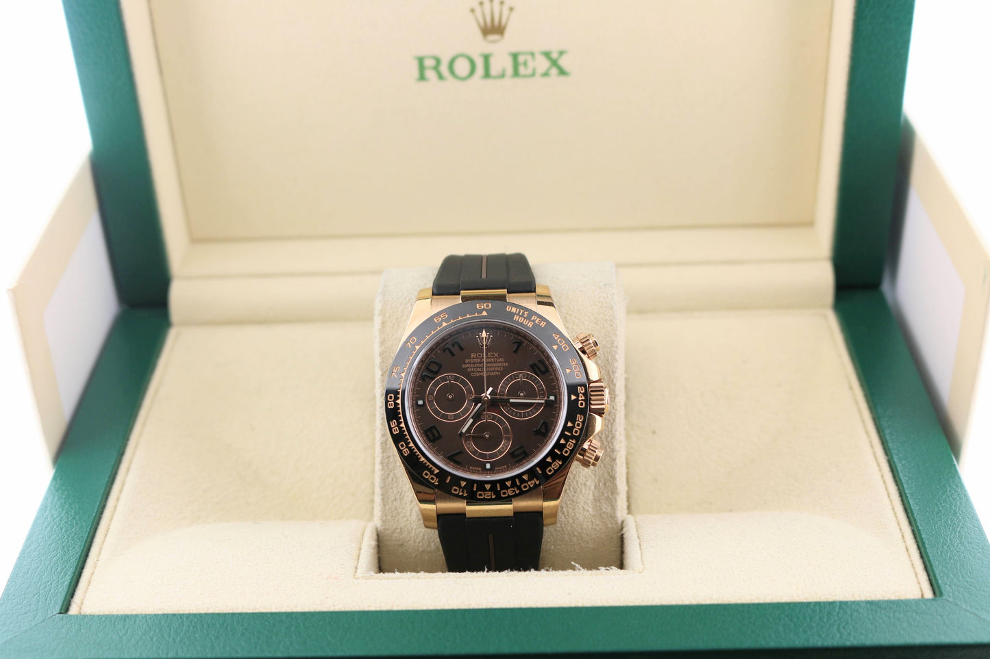 2016 Rolex Daytona 116515 Rose Gold Chocolate Arabic Dial No Papers 40mm