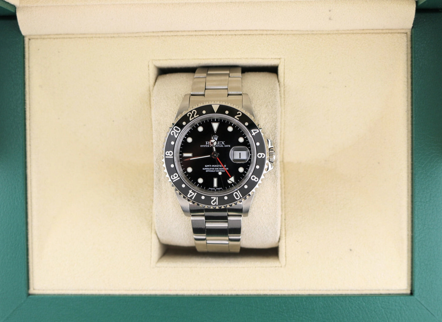 1999 Rolex GMT-Master II 16710 Black Dial SS Oyster No Papers 40mm