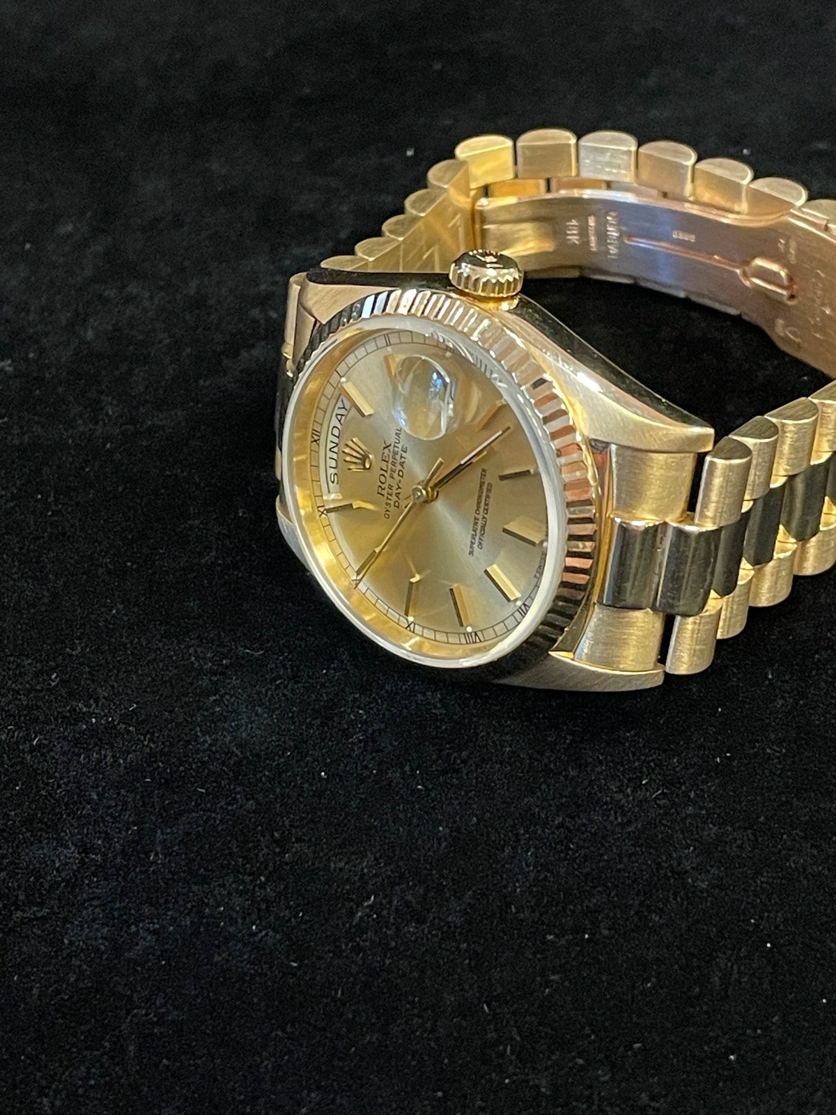 1988 Rolex Day-Date 18238 Champagne Dial 18kt President No Papers 36mm