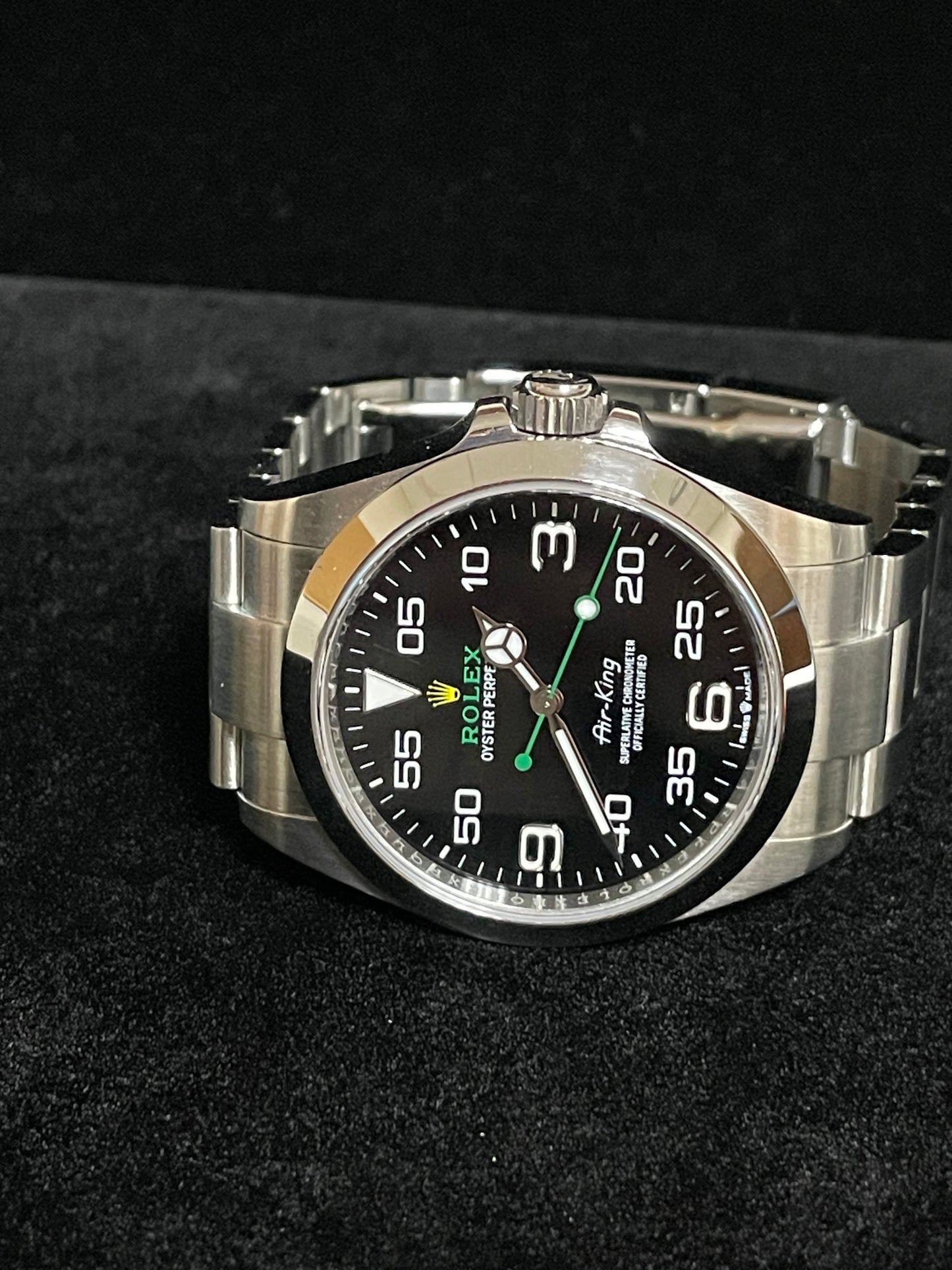 2023 Rolex Air-King 126900 Black Dial SS Oyster With Papers 40mm