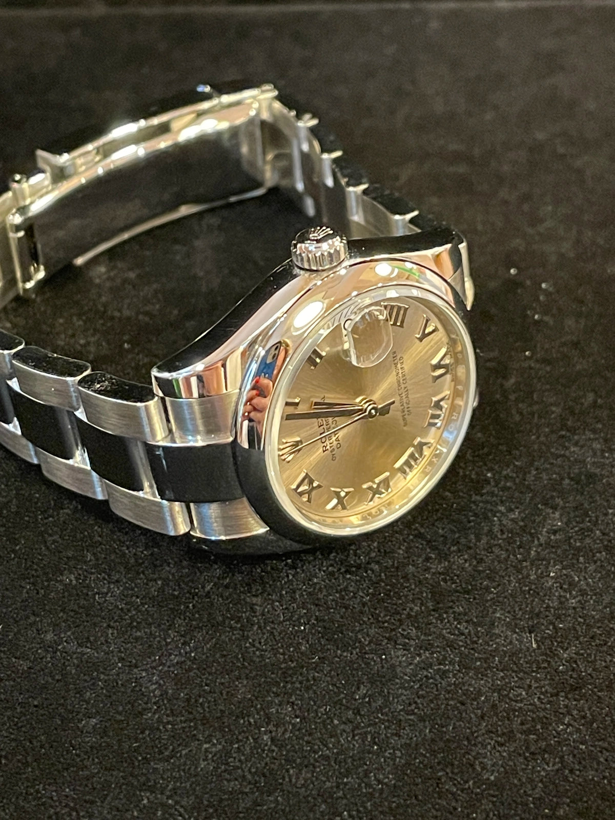 2017 Rolex Datejust 178240 Midsize Pink Roman Dial SS Oyster No Papers 31mm