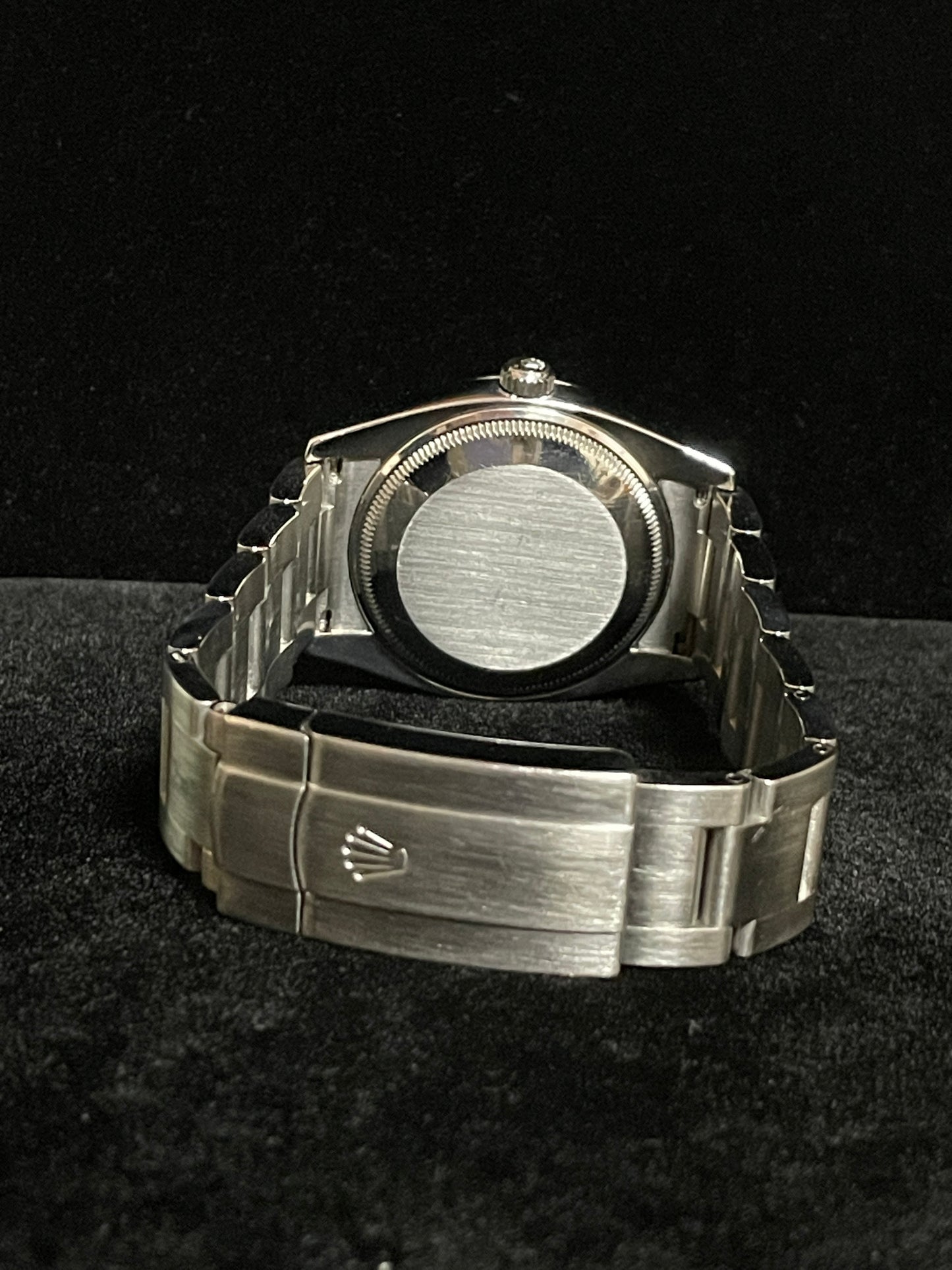 2007 Rolex Air-King 114234 Silver Dial Fluted 18kt Bezel SS Oyster No Paper 34mm