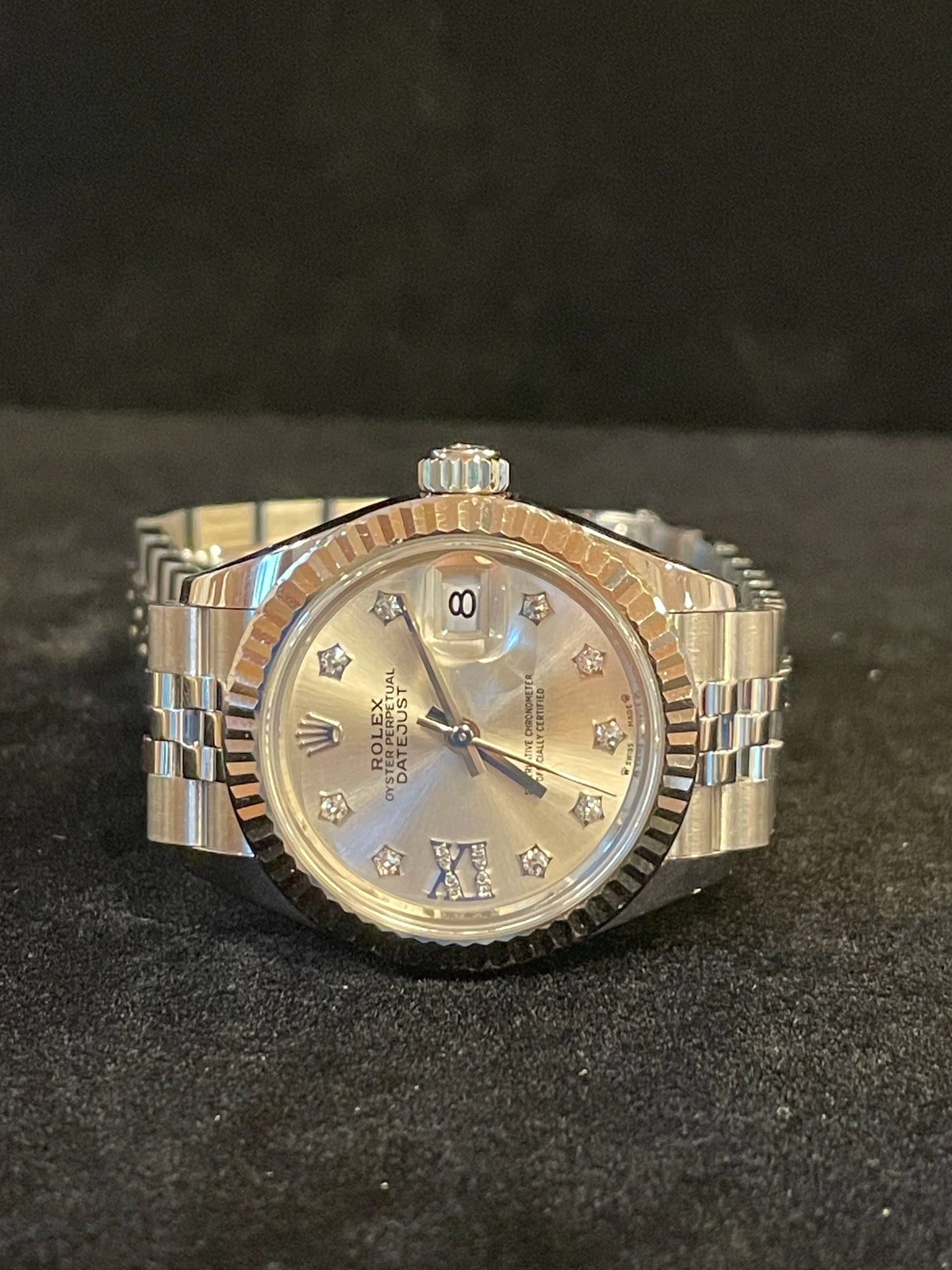2022 Rolex Ladies Datejust 279174 Silver Star Diamond Dial Jubilee W/ Paper 28mm