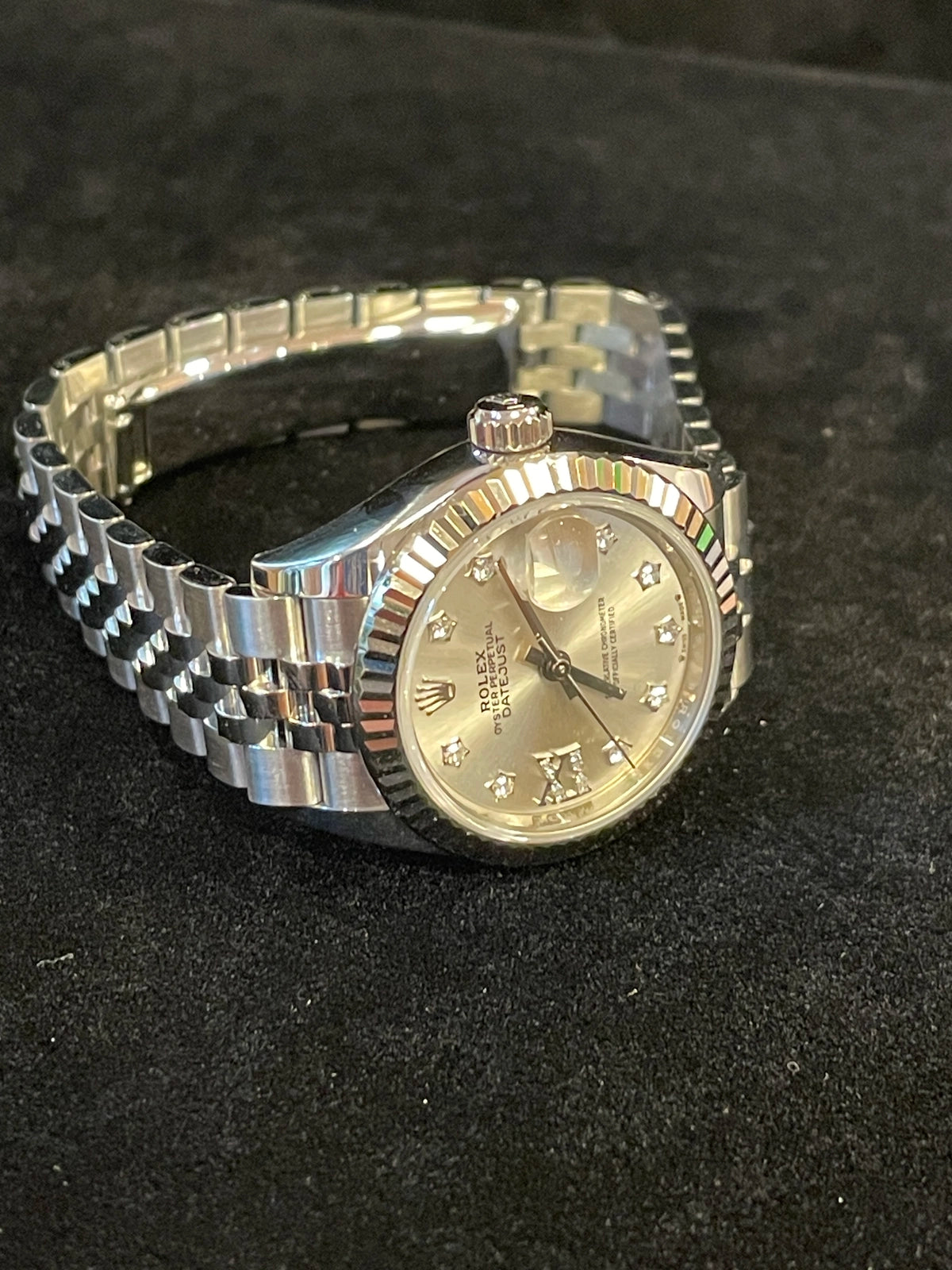 2022 Rolex Ladies Datejust 279174 Silver Star Diamond Dial Jubilee W/ Paper 28mm