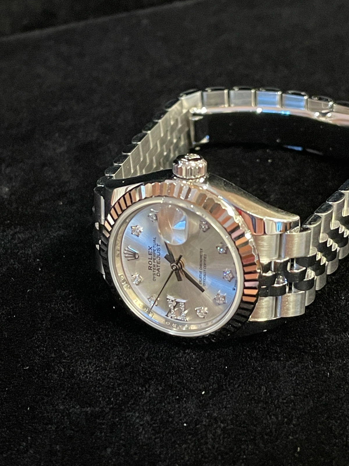 2022 Rolex Ladies Datejust 279174 Silver Star Diamond Dial Jubilee W/ Paper 28mm