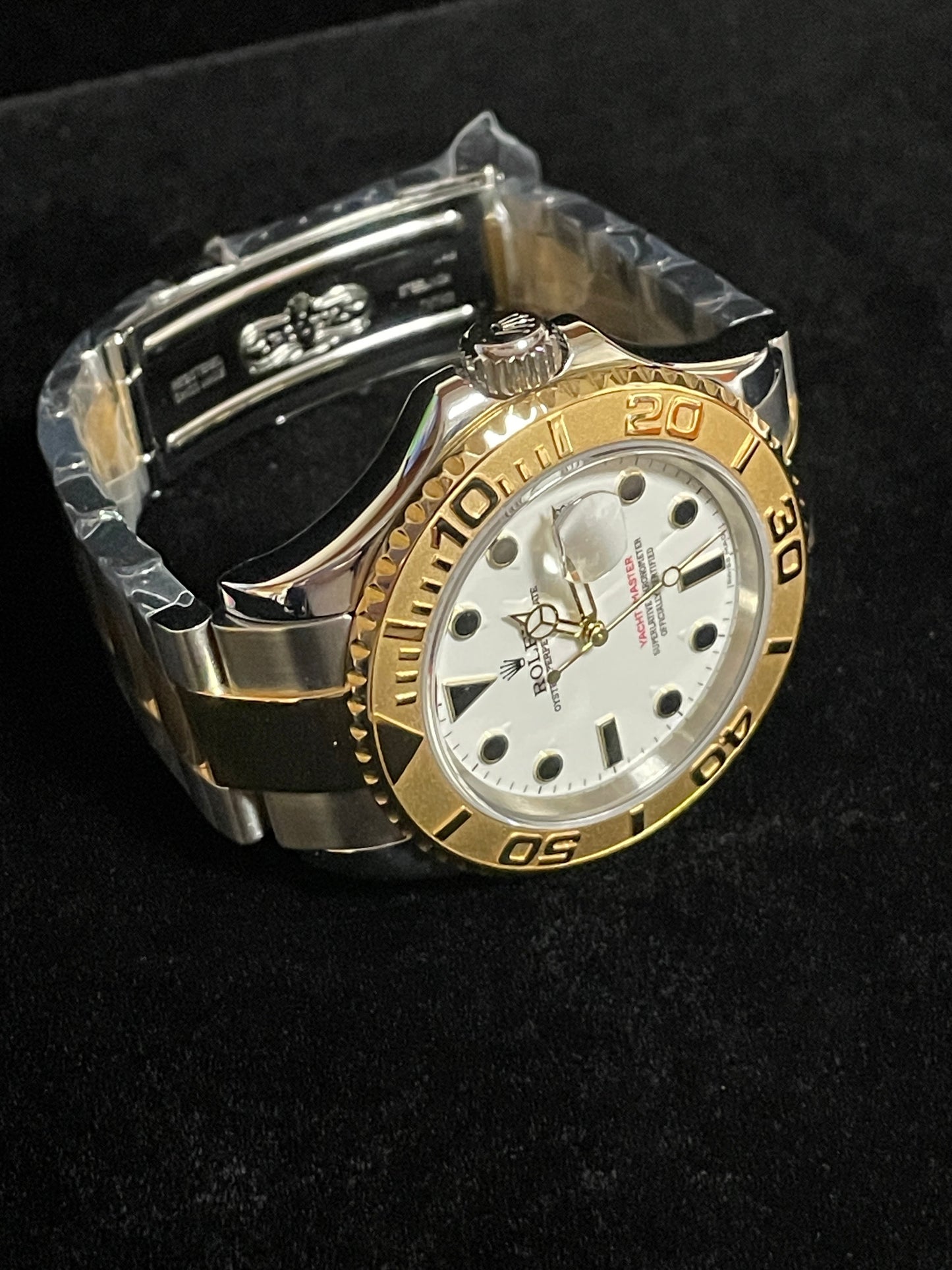 2007 Rolex Yacht-Master 16623 White Dial TT 18kt Oyster With Papers 40mm