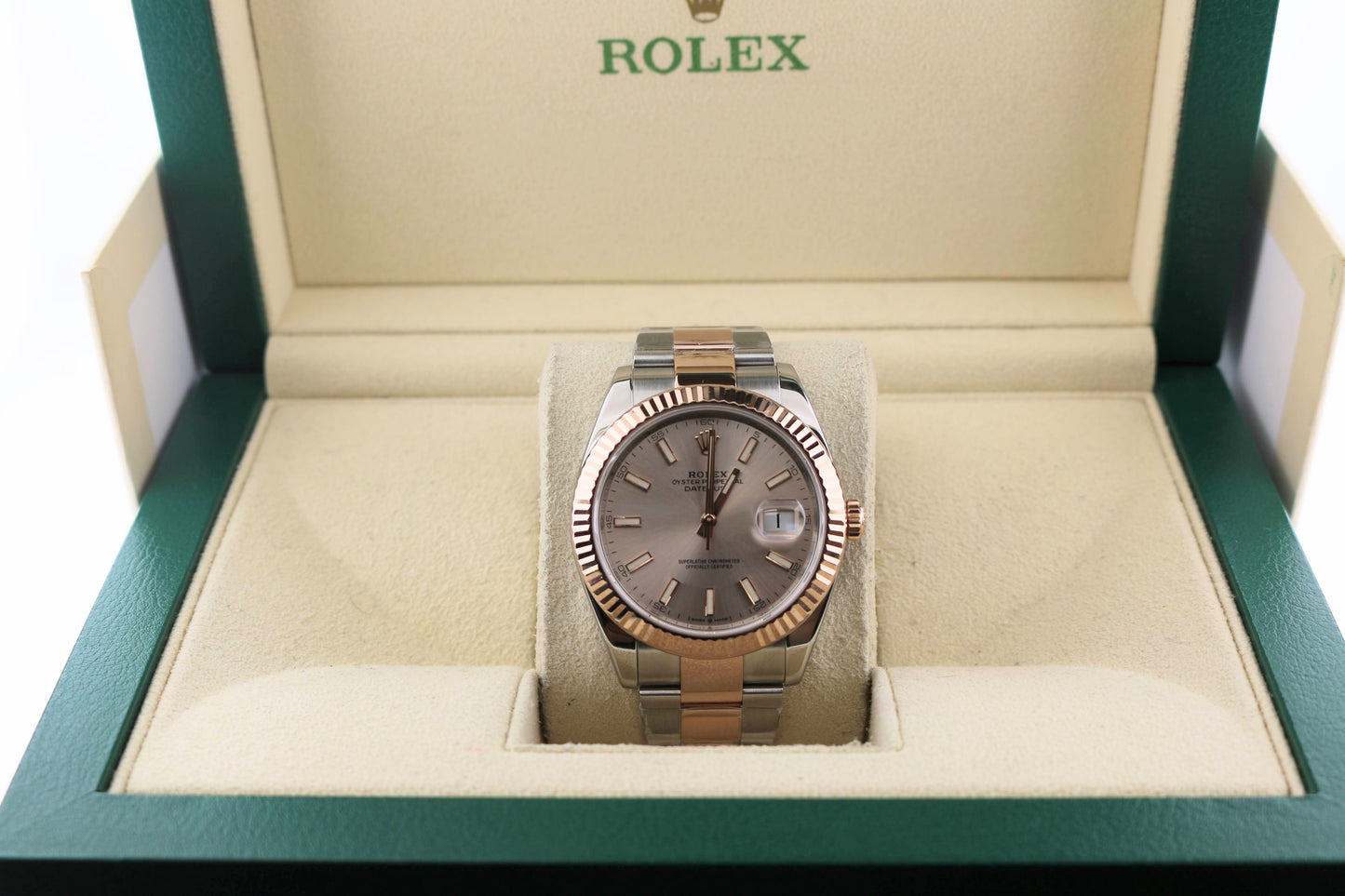 2022 Rolex DateJust 126331 Sundust Dial TT RG Oyster No Papers 41mm
