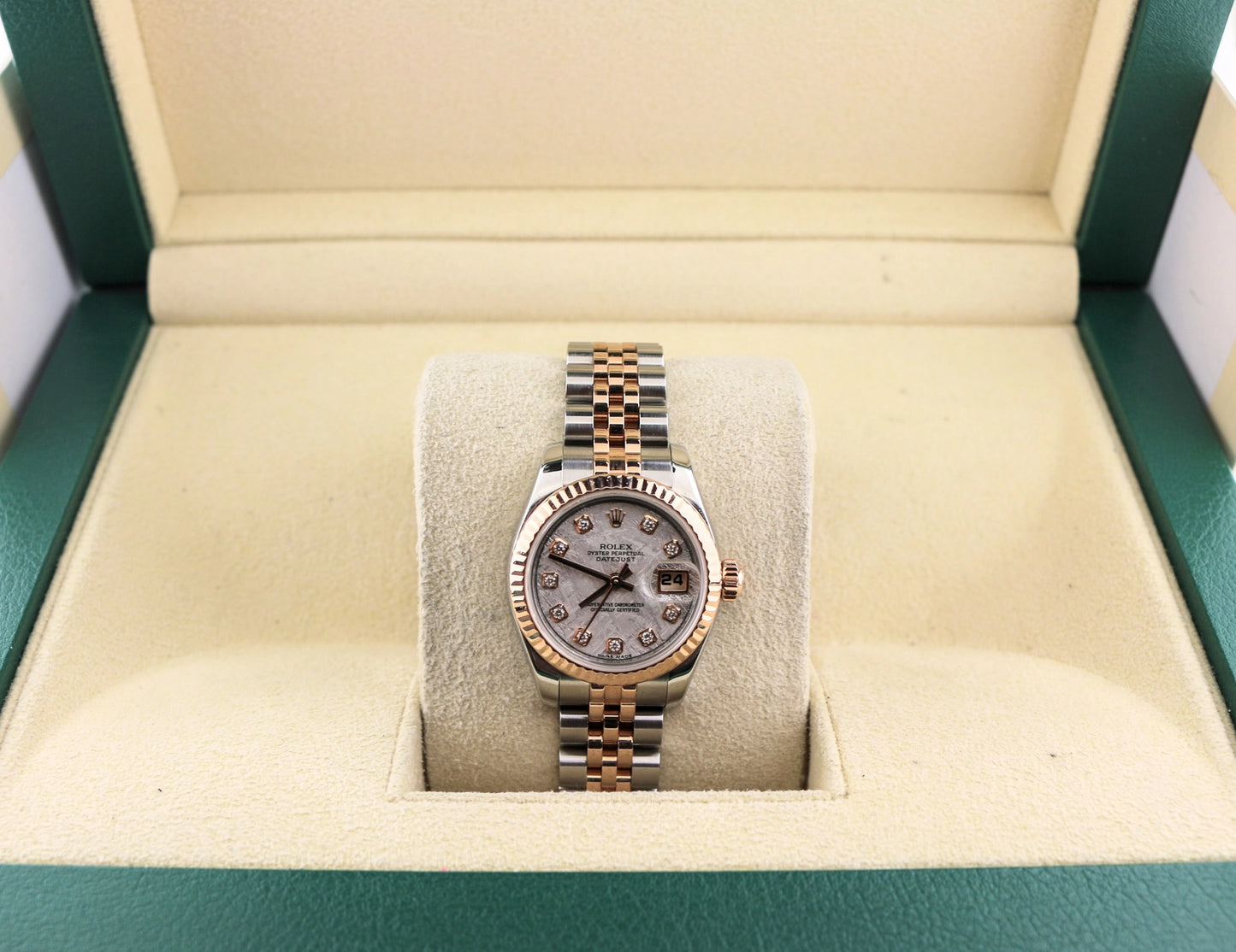 2008 Rolex Datejust 179171 Meteorite Diamond Dial TT Jubilee No Papers 26mm