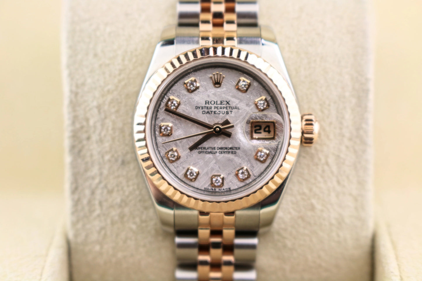 2008 Rolex Datejust 179171 Meteorite Diamond Dial TT Jubilee No Papers 26mm
