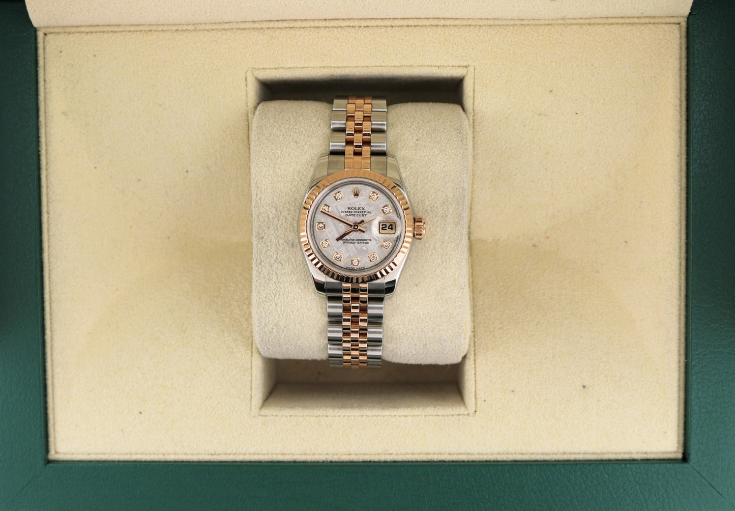 2008 Rolex Datejust 179171 Meteorite Diamond Dial TT Jubilee No Papers 26mm