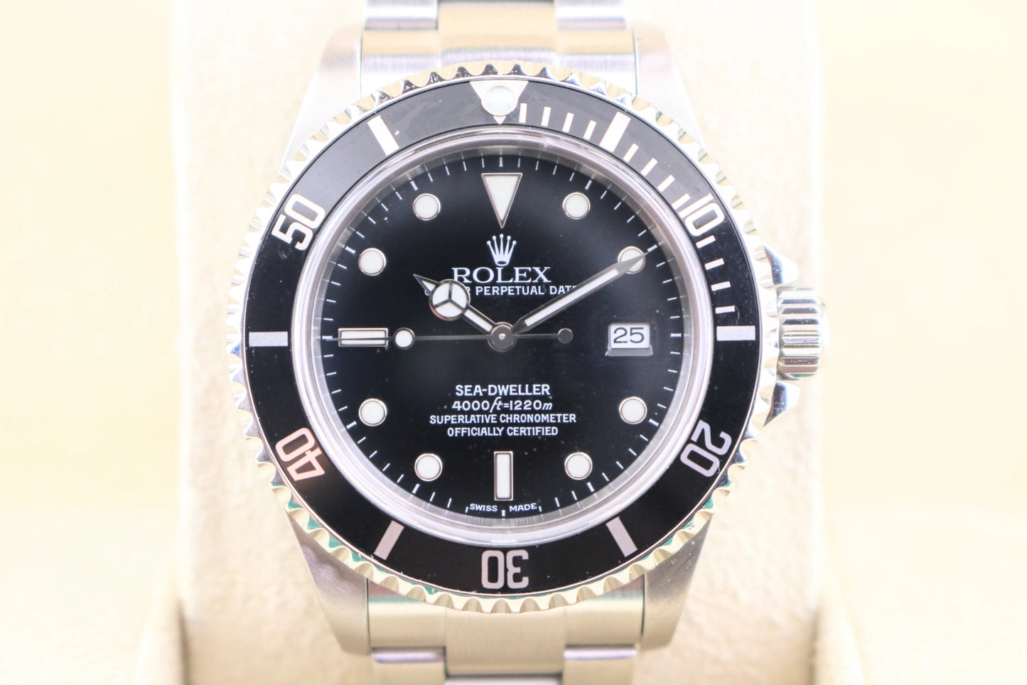 1999 Rolex Sea-Dweller 16600 Black Dial SS Oyster No Papers 40mm