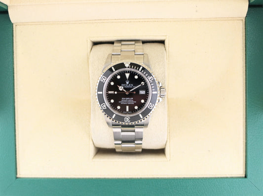 1999 Rolex Sea-Dweller 16600 Black Dial SS Oyster No Papers 40mm