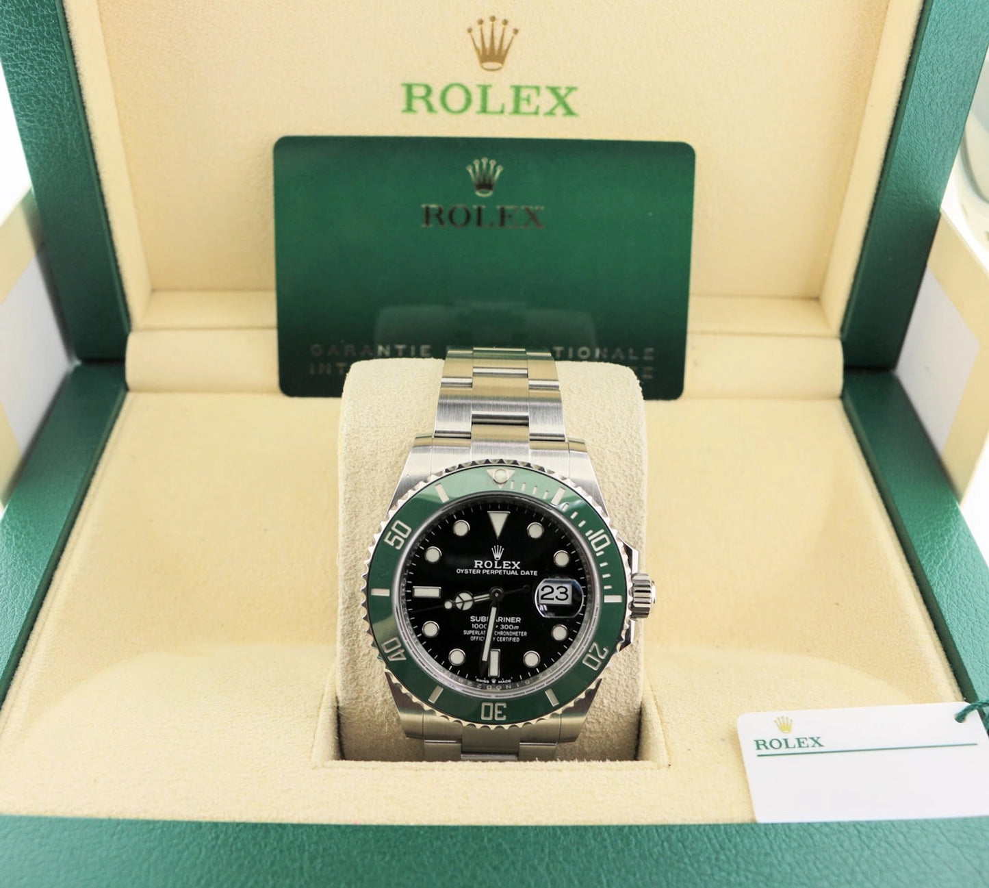 2022 Rolex Submariner Starbucks 126610LV Black Dial SS Oyster With Papers 41mm