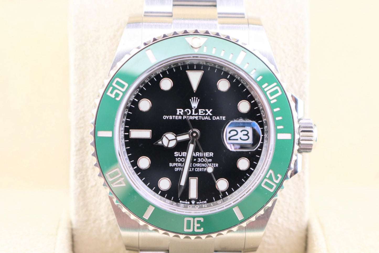 2022 Rolex Submariner Starbucks 126610LV Black Dial SS Oyster With Papers 41mm