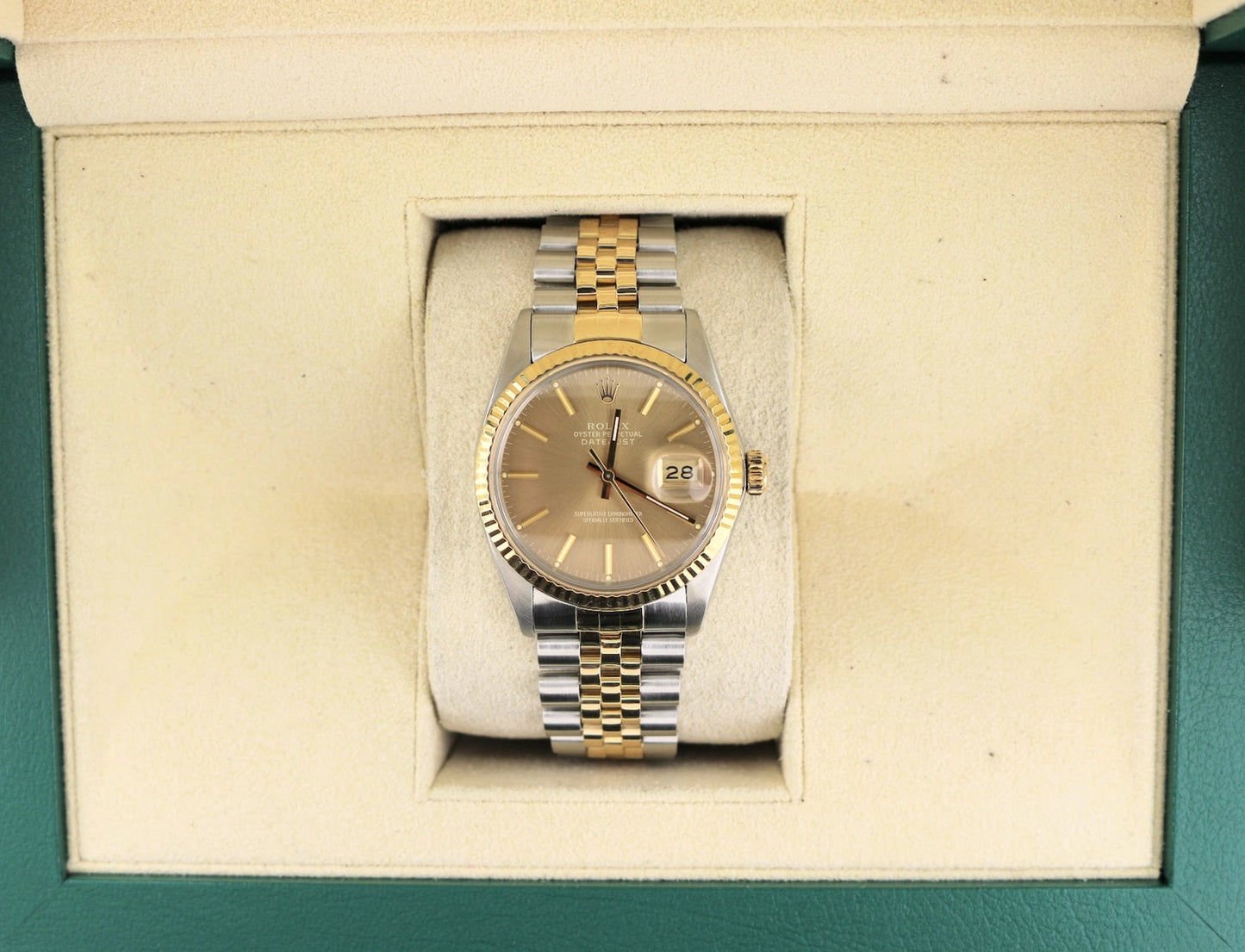 1987 Rolex Datejust 16013 Tobacco Bronze Dial TT Jubilee No Papers 36mm