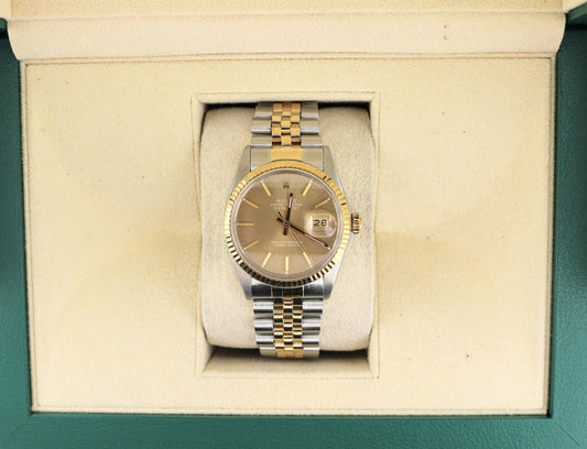 1987 Rolex Datejust 16013 Tobacco Bronze Dial TT Jubilee No Papers 36mm