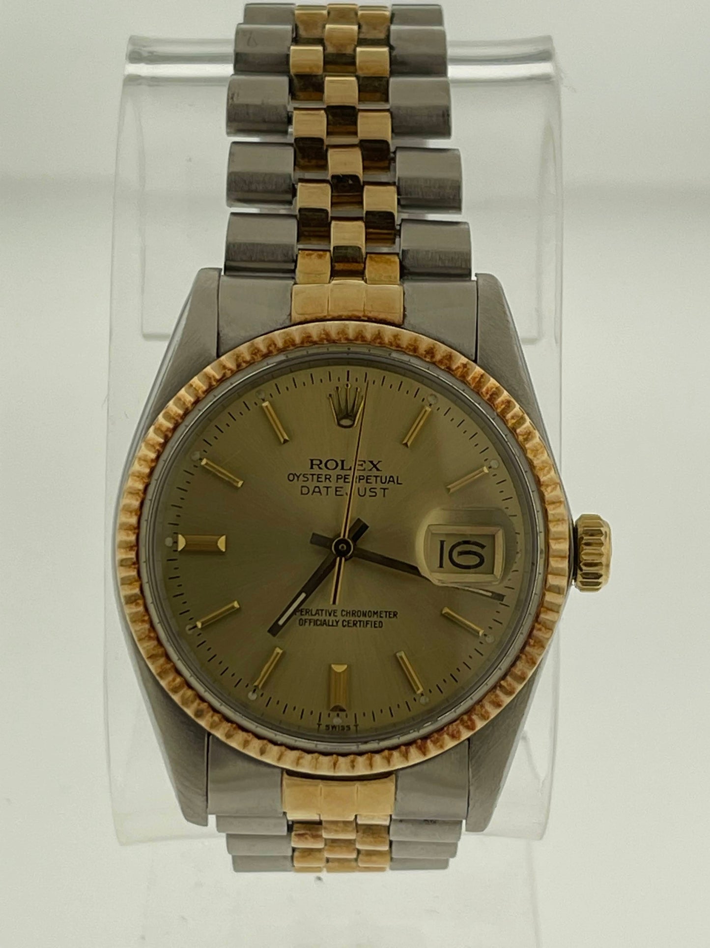 1981 Rolex Datejust 16013 Champagne Dial No Papers 36mm