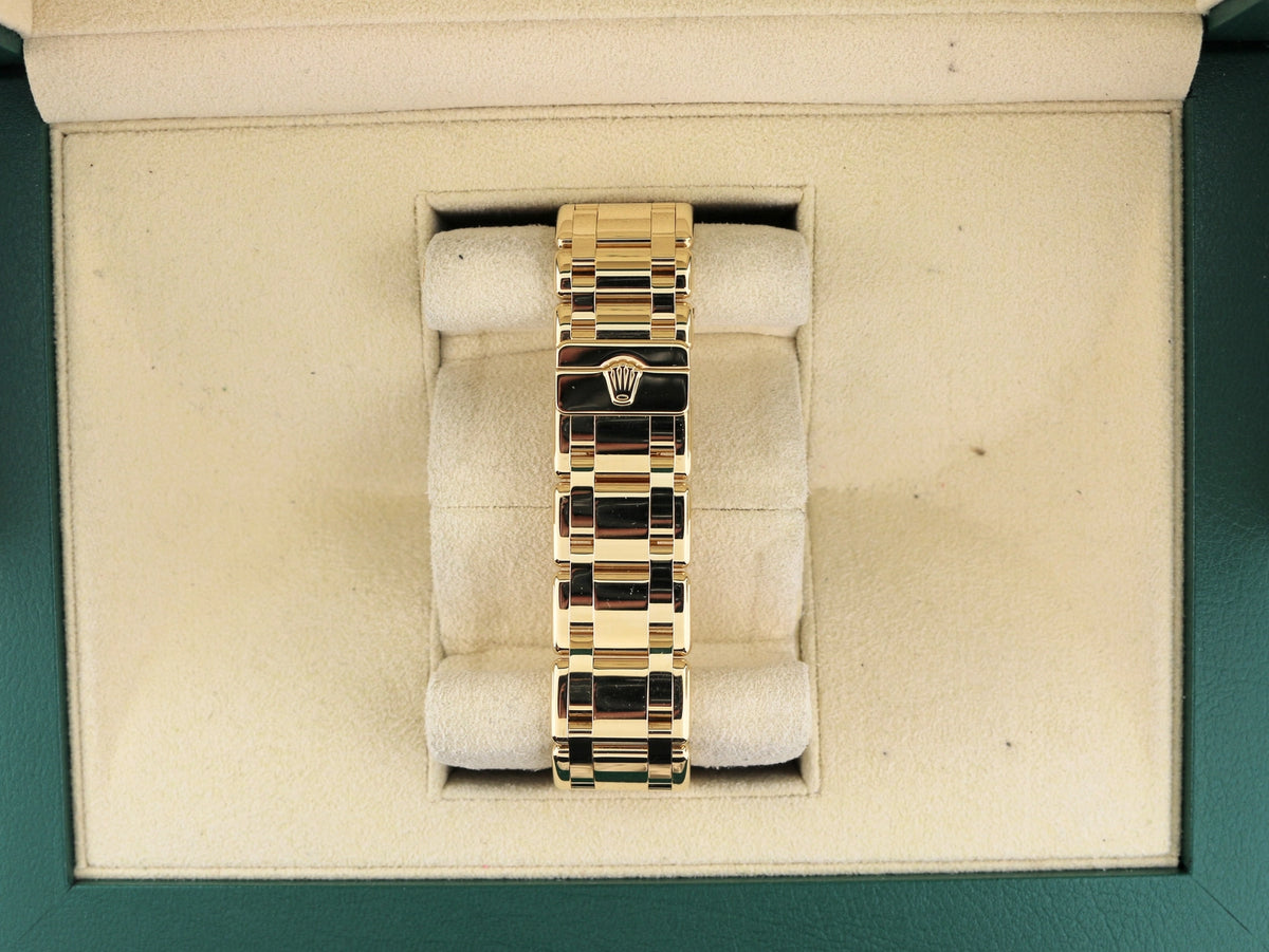 Rolex Day-Date 18948 Silver Diamond Dial 18kt Pearlmaster With Open Papers 39mm