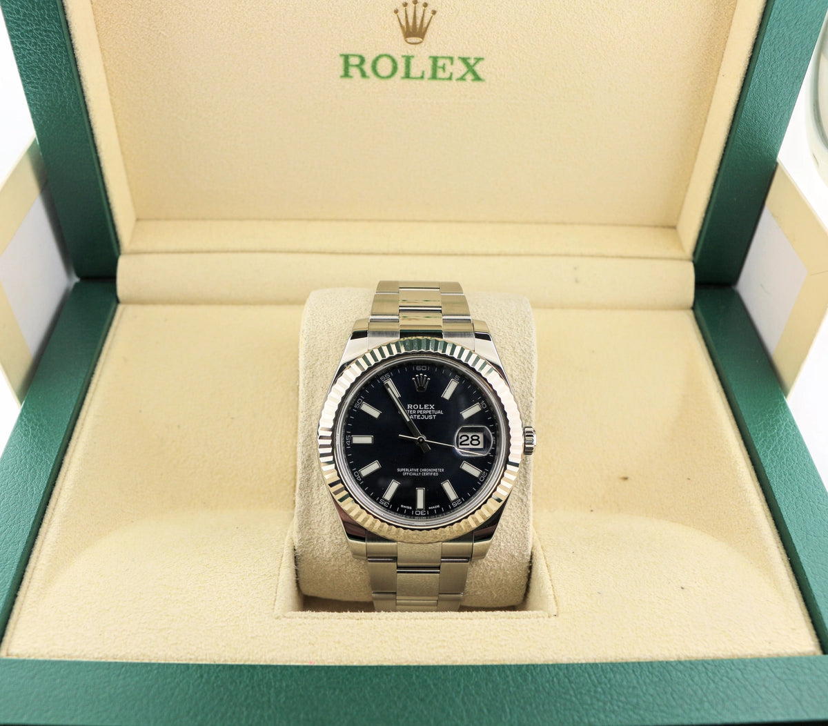 2014 Rolex Datejust 116334 Blue Dial SS Oyster No Papers 41mm