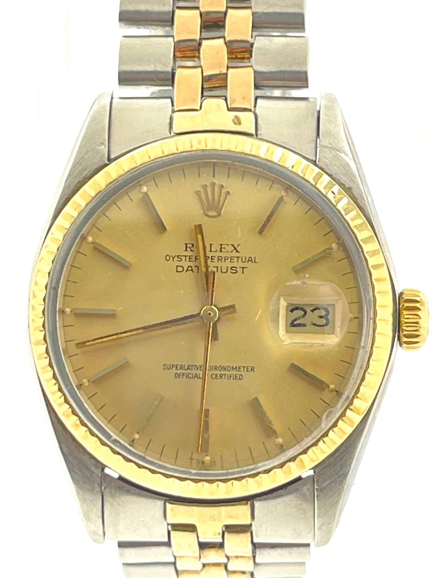 1978 Rolex Datejust 16013 Champagne Dial No Papers 36mm