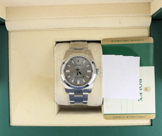 2015 Rolex Oyster Perpetual 116000 Silver Dial SS Oyster With Papers 36mm