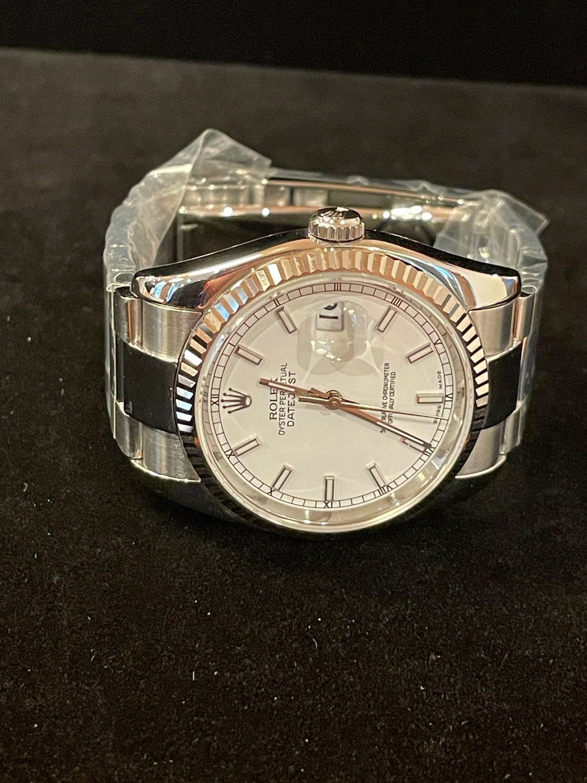 2006 Rolex Datejust 116234 White Dial SS Oyster No Papers 36mm