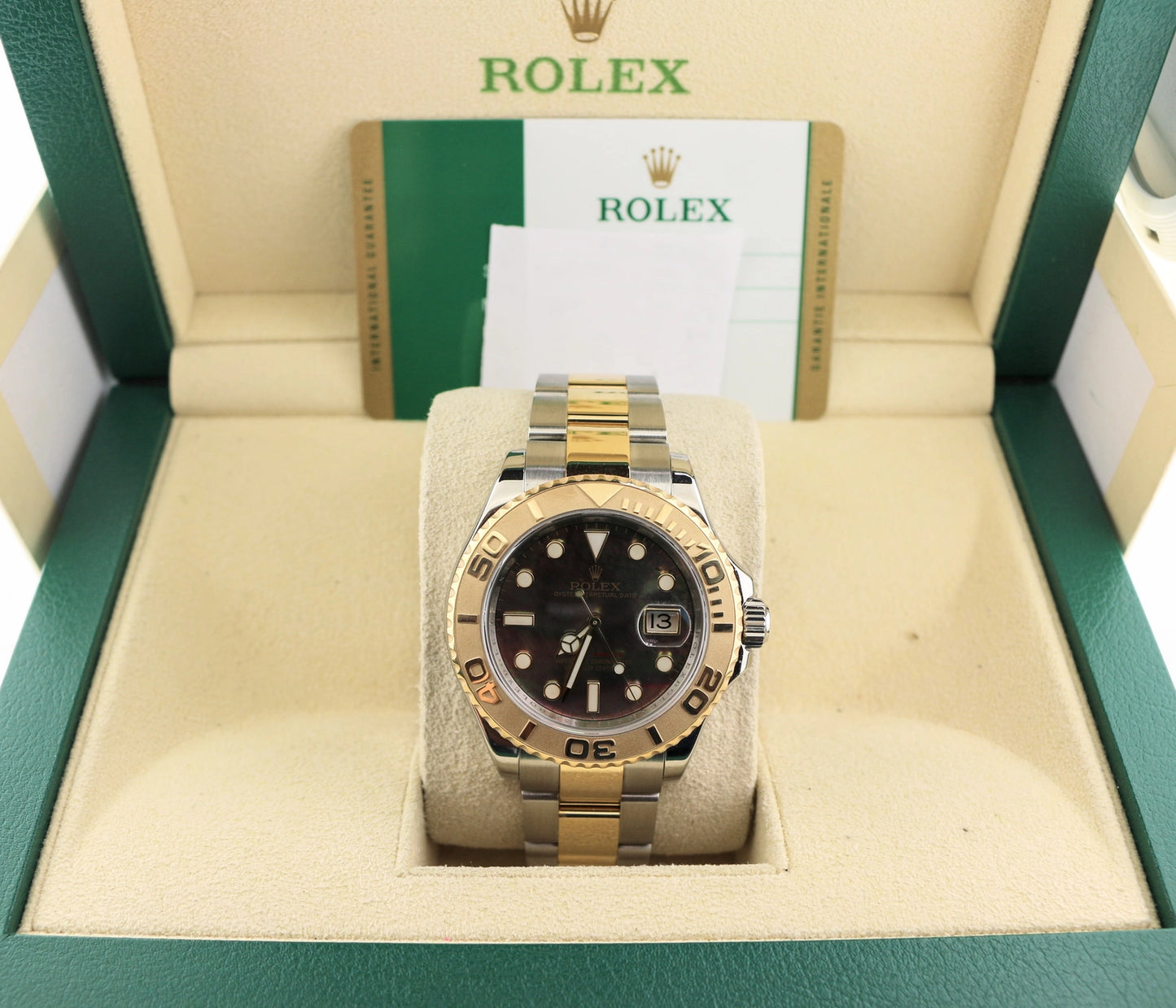 2015 Rolex Yacht-Master 16623 Tahitian Mother of Pearl Dial TT Oyster With Papers 40mm