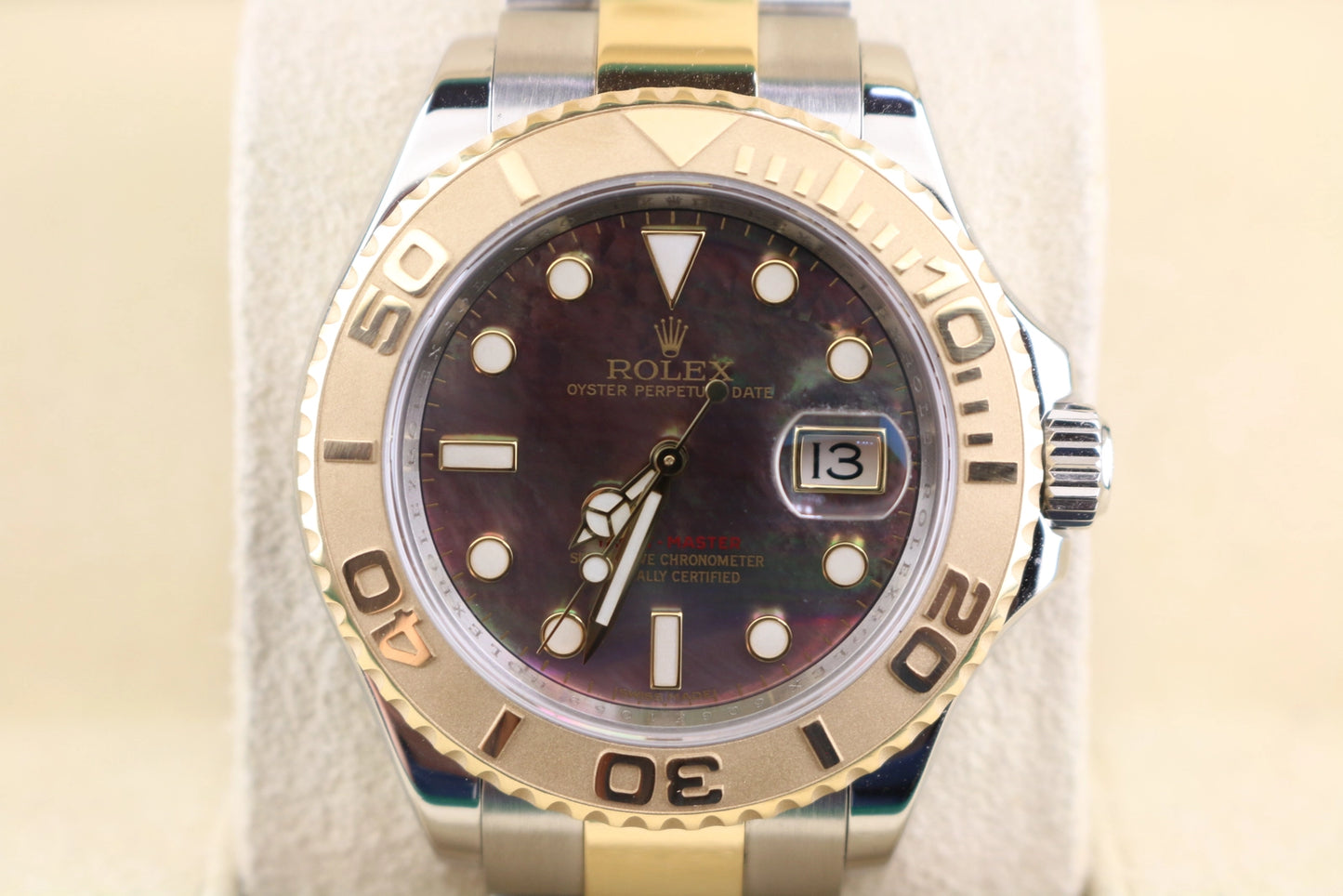 2015 Rolex Yacht-Master 16623 Tahitian Mother of Pearl Dial TT Oyster With Papers 40mm