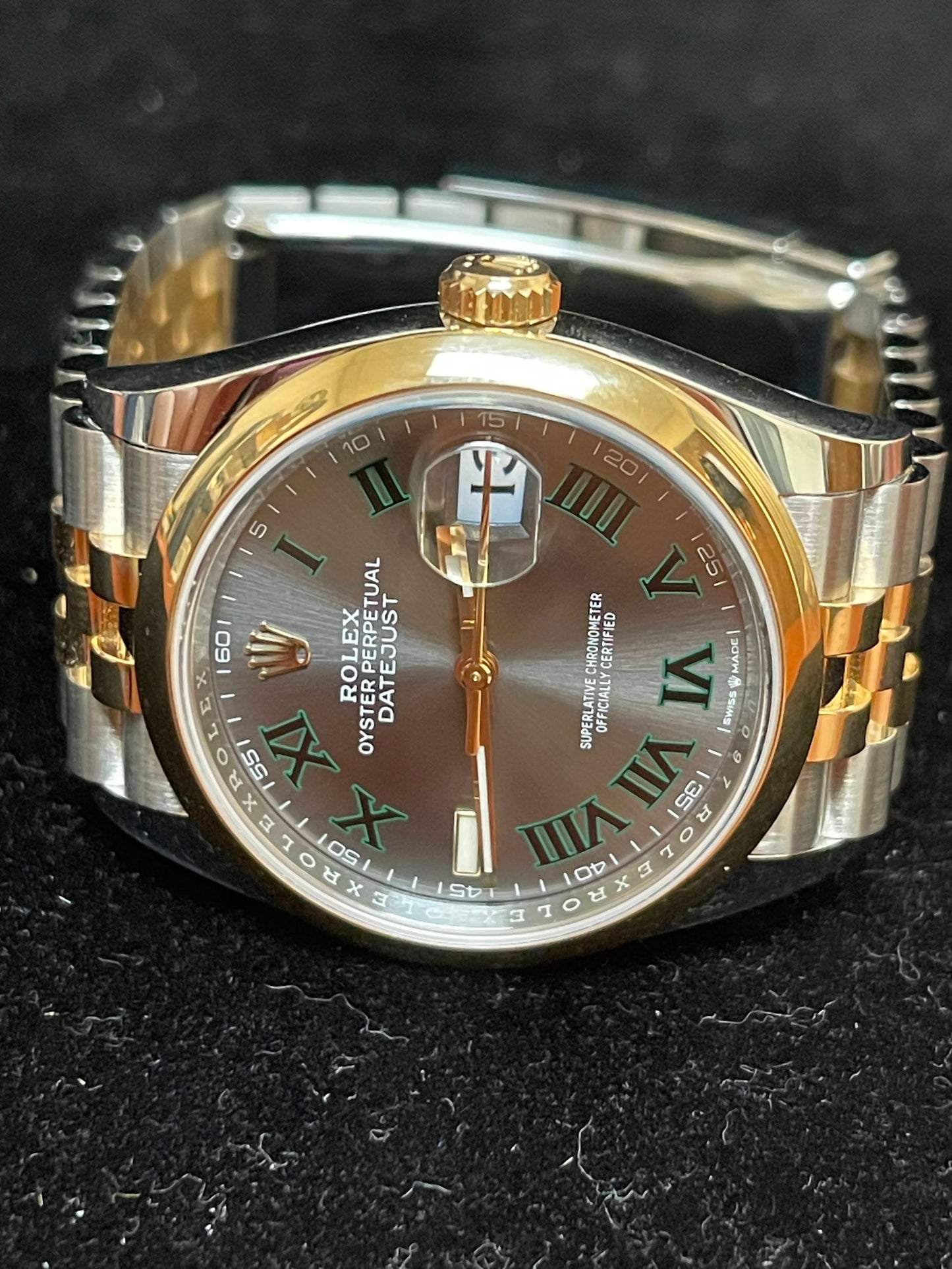 2022 Rolex Datejust 126203 Wimbledon Dial TT Jubilee With Papers 36mm