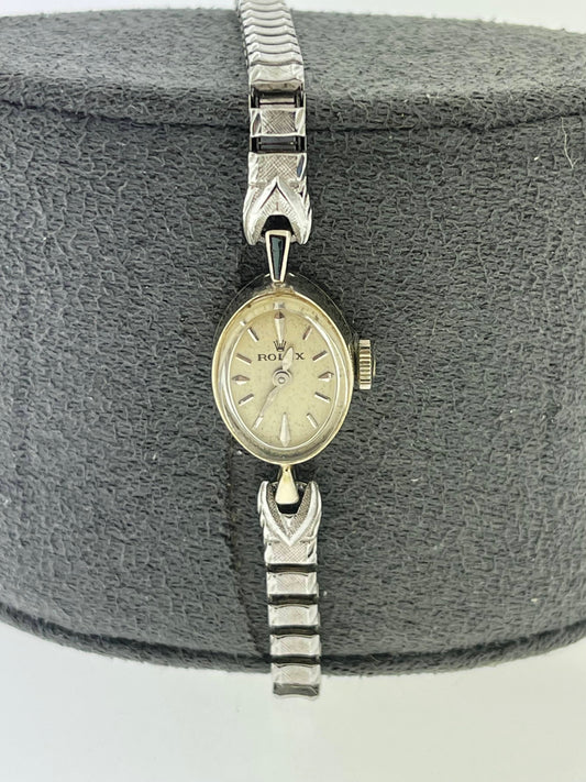 Rolex Vintage Ladies Cocktail Watch White Dial No Papers