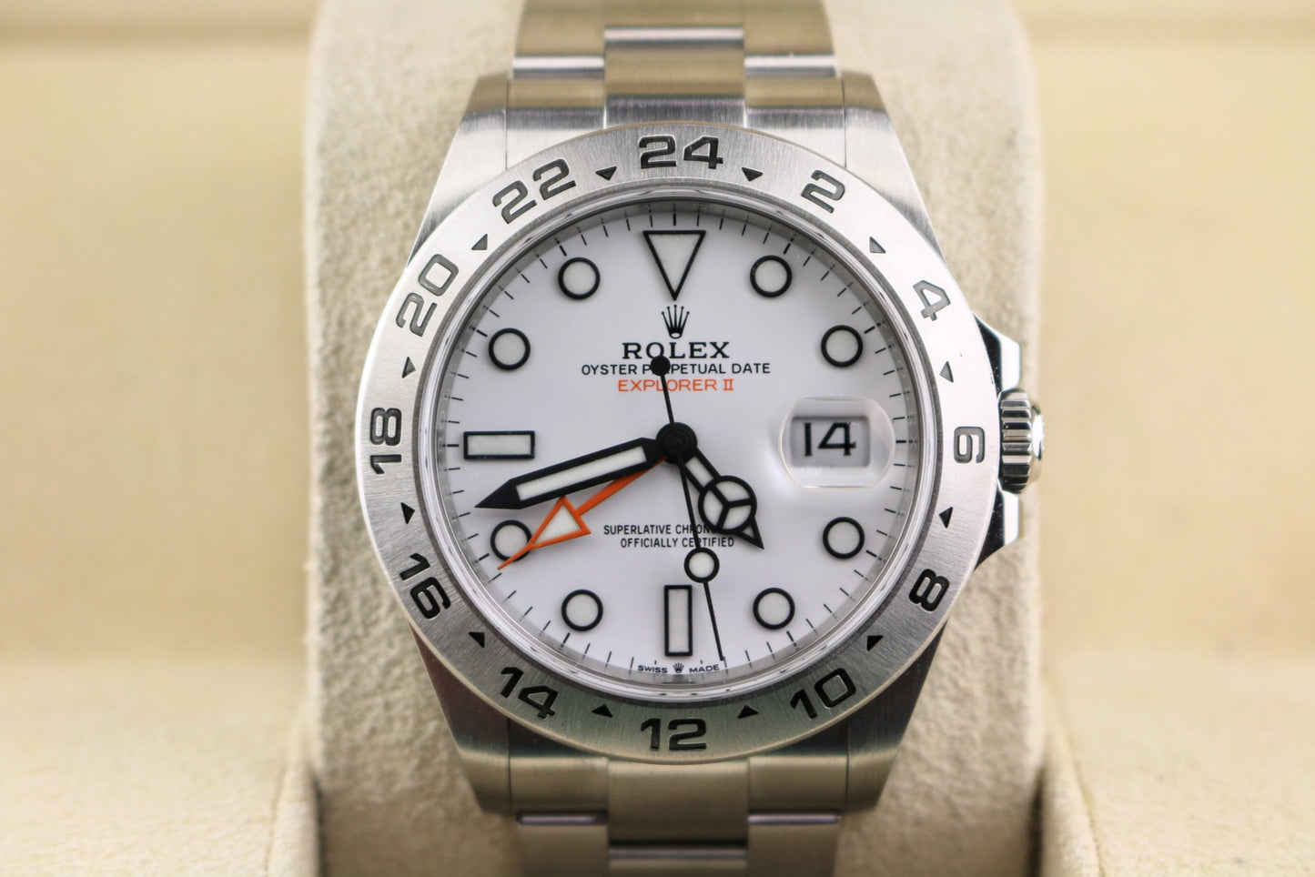 2025 Rolex Explorer II 226570 Polar White Dial SS Oyster No Papers 42mm