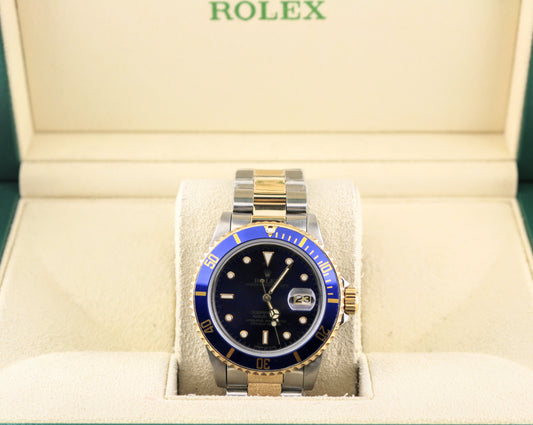 1988 Rolex Submariner Bluesy 16803 Blue Dial TT Oyster No Papers 40mm