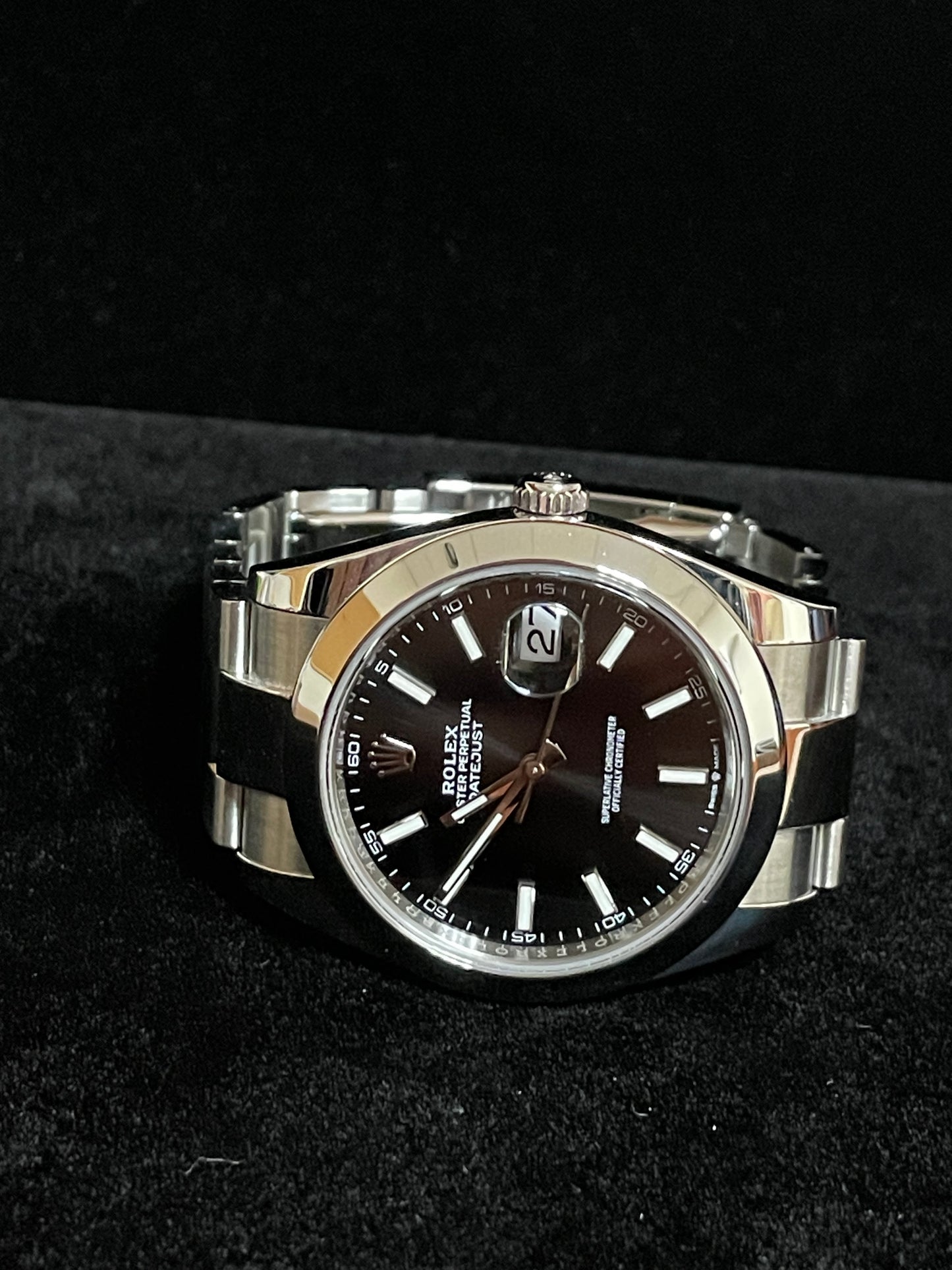 2024 Rolex Datejust 126300 Black Dial SS Oyster With Papers 41mm