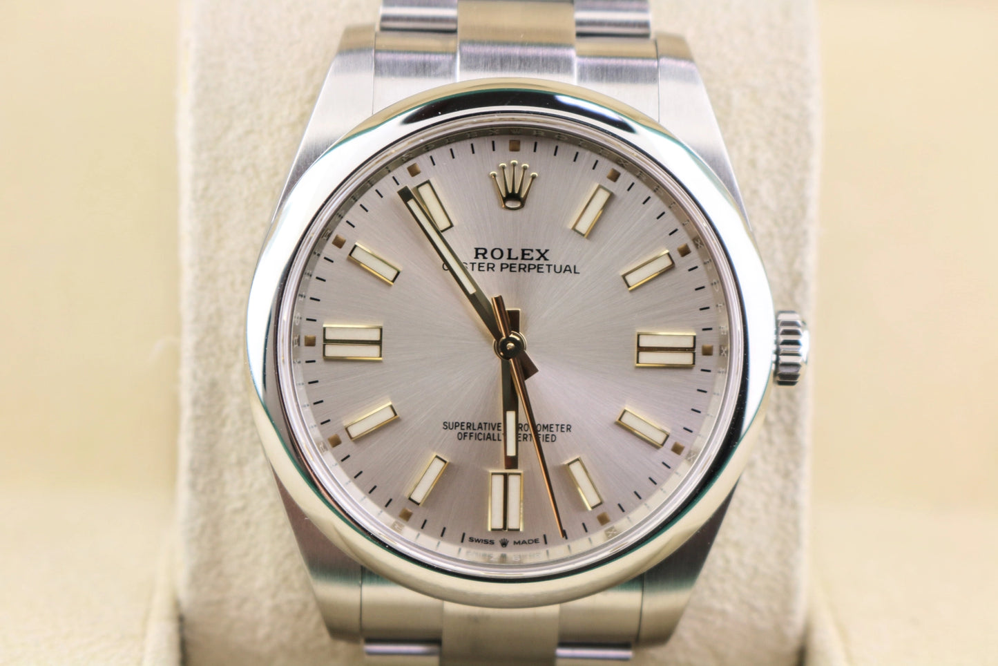 2020 Rolex Oyster Perpetual 124300 Silver Index Dial SS Oyster With Papers 41mm