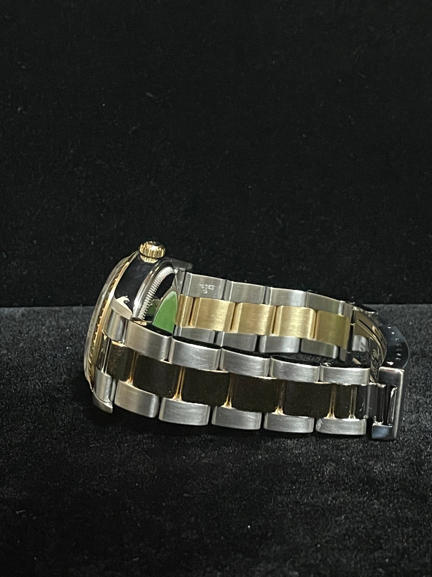 1990 Rolex Date 15223 Black Dial TT 18kt Oyster No Papers 34mm